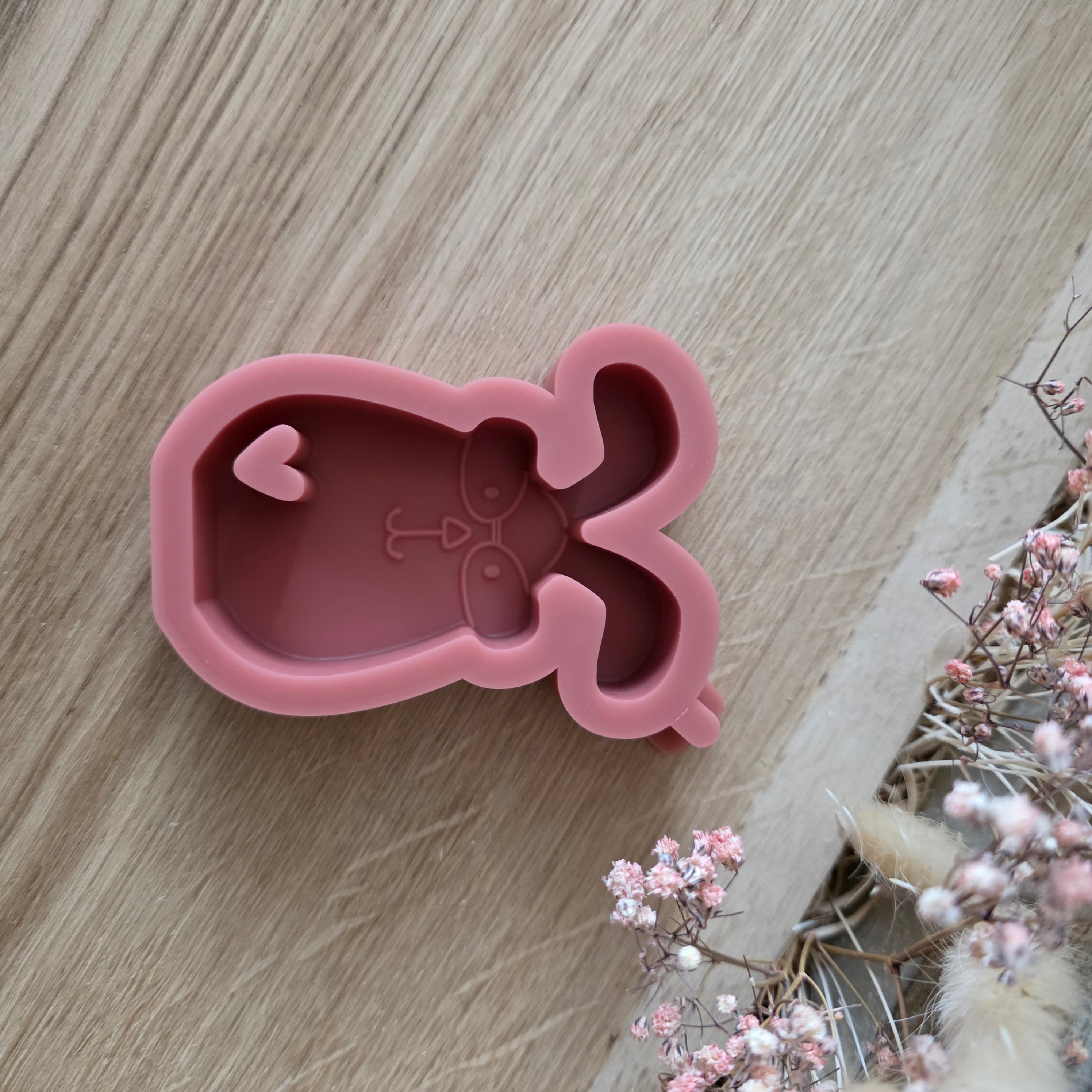 Silikon-Gießform Osterei mit Brille mittlere – Ansicht 2