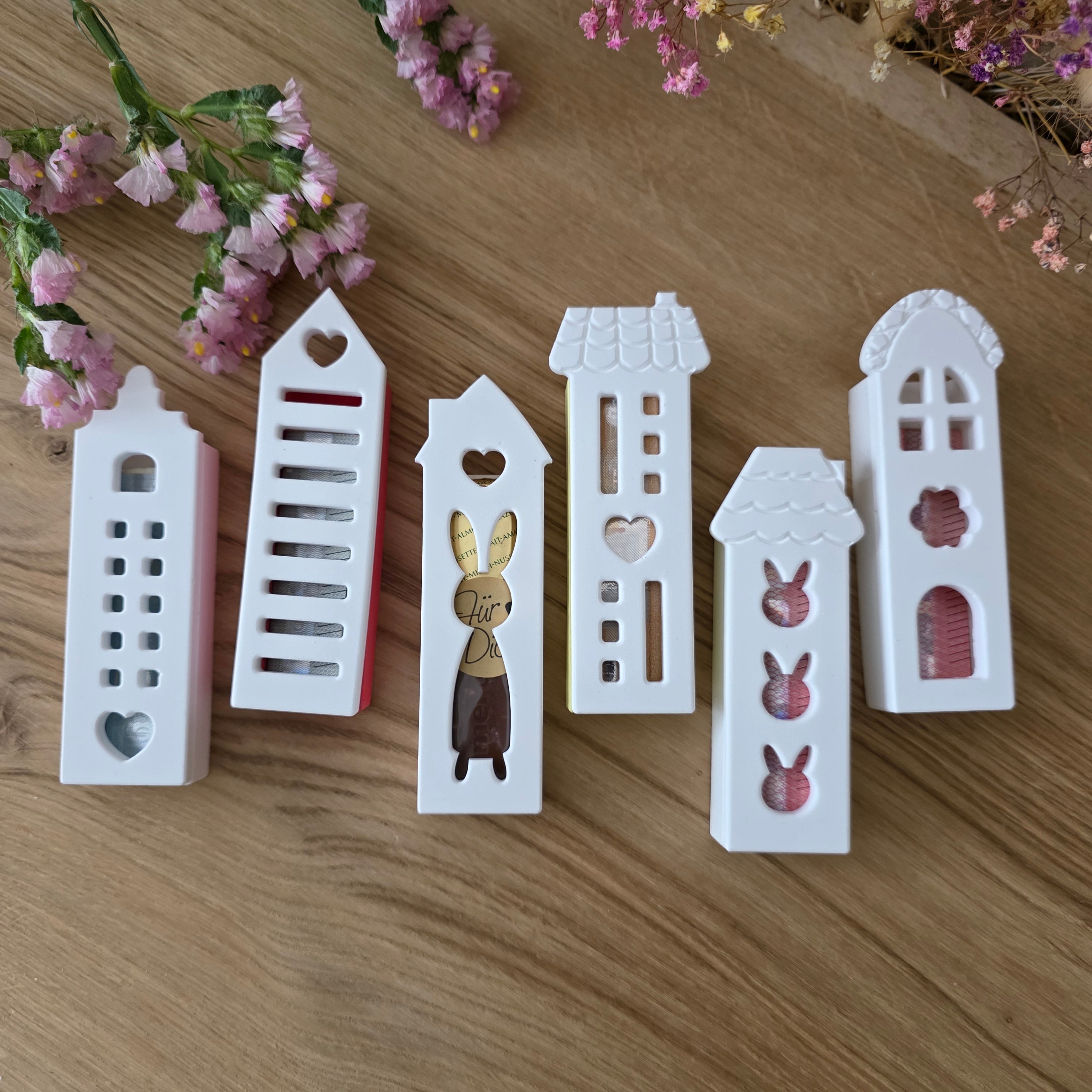 Modularer Schokoladenhalter – Rückteil & Wechselfronten