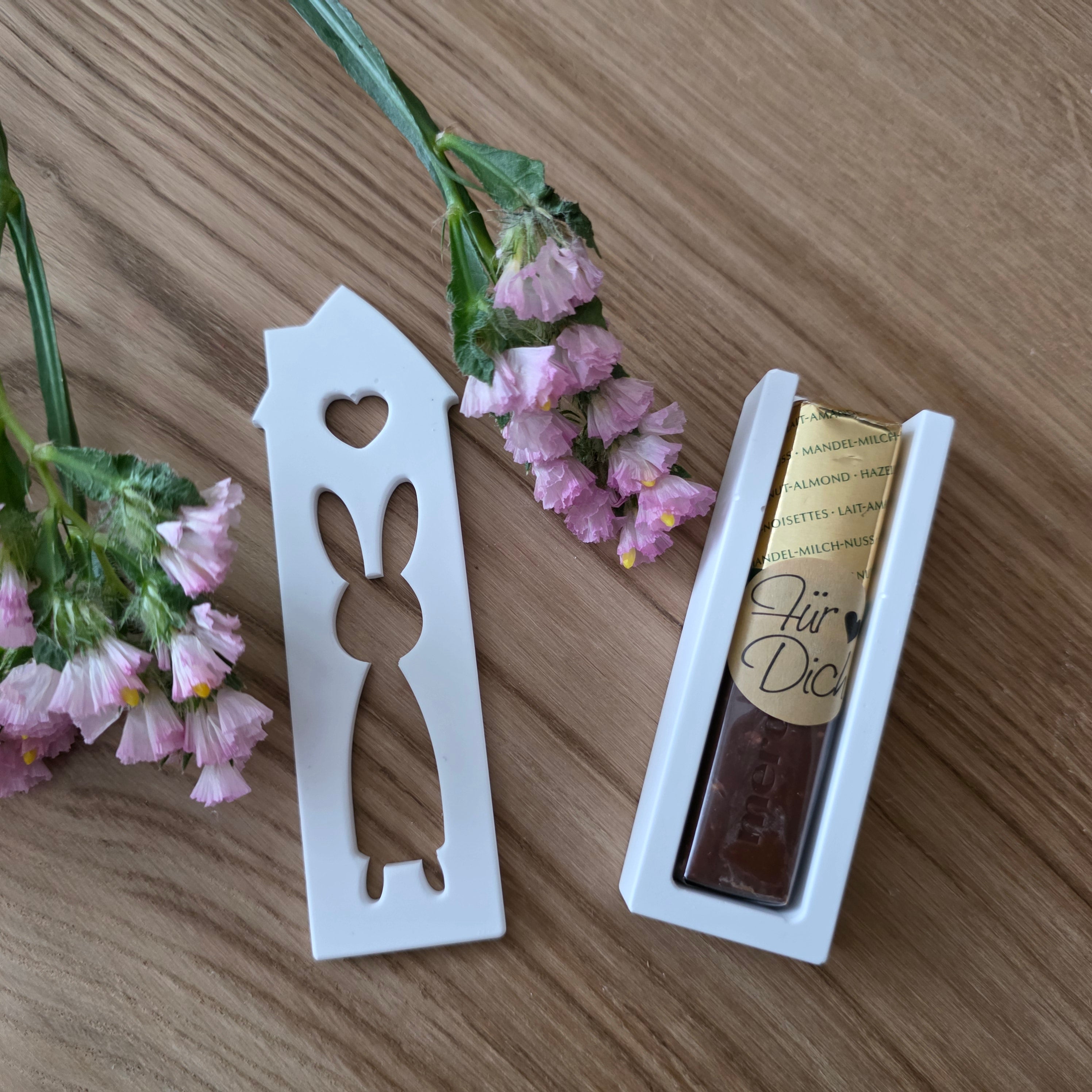 Modularer Schokoladenhalter – Rückteil & Wechselfronten