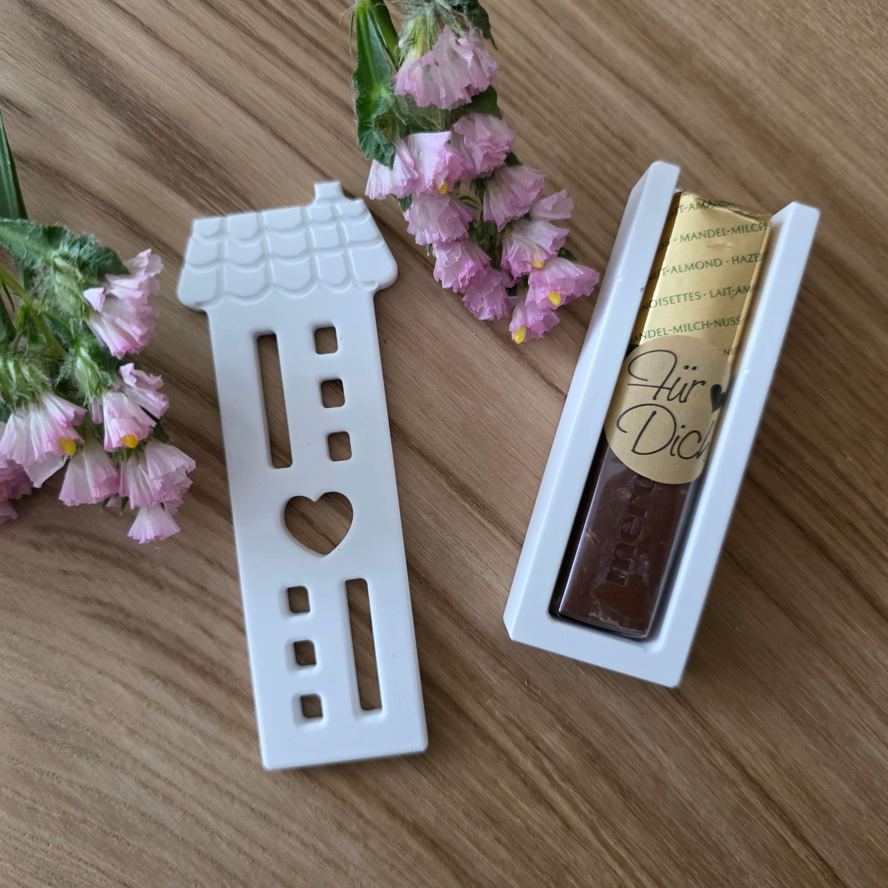 Modularer Schokoladenhalter – Rückteil & Wechselfronten