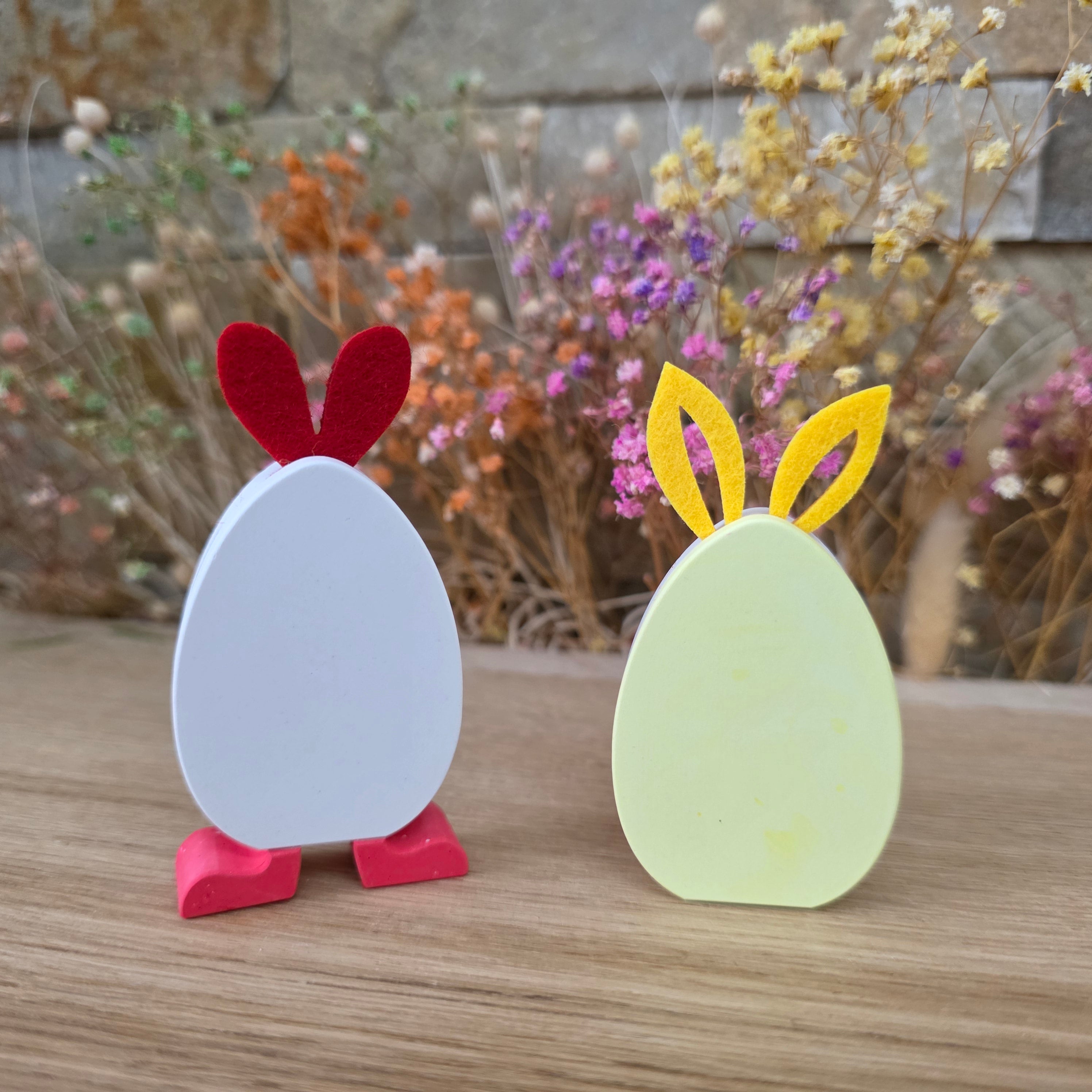 SteckEi klein – modulares Osterei mit Vlies-Ohren