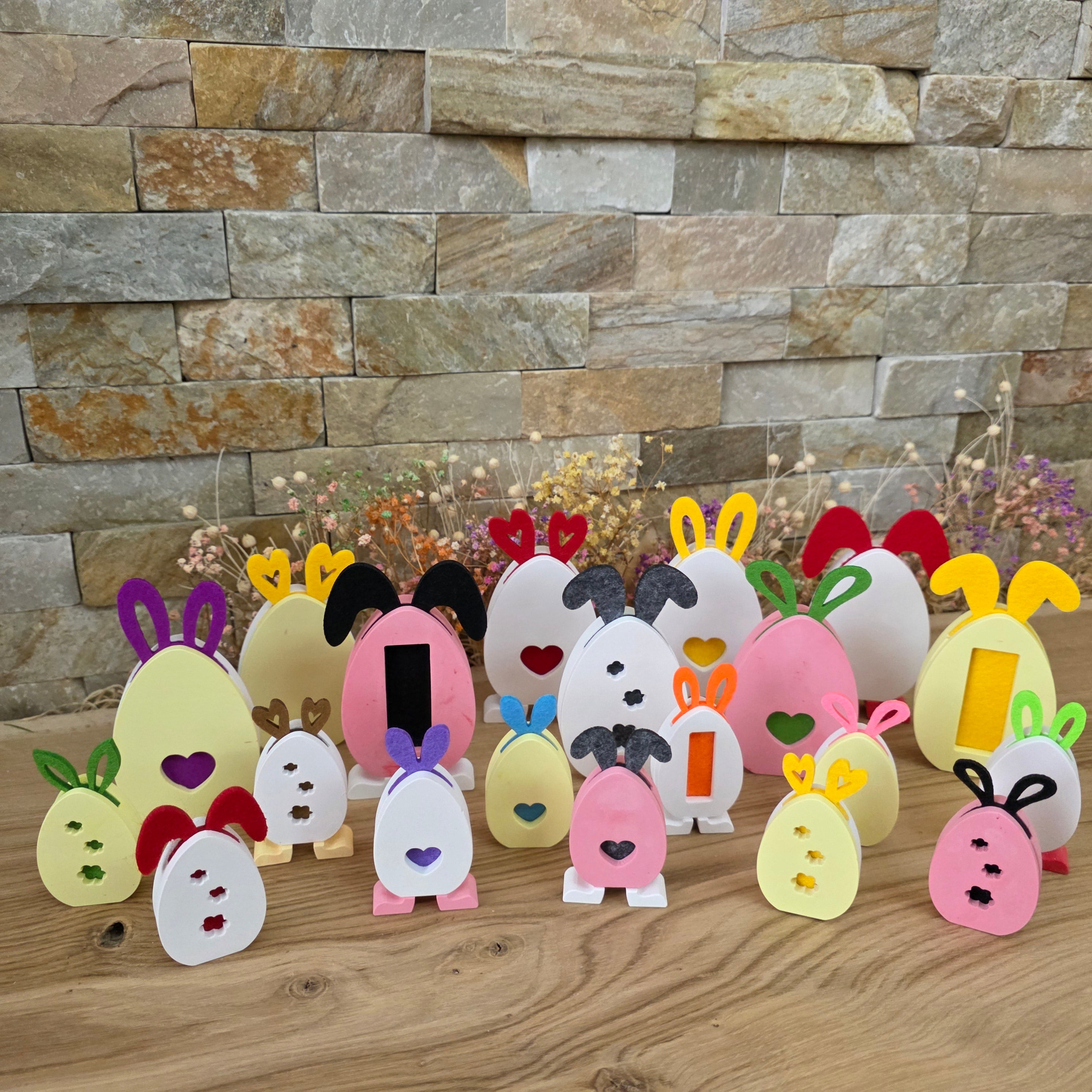 SteckEi klein – modulares Osterei mit Vlies-Ohren