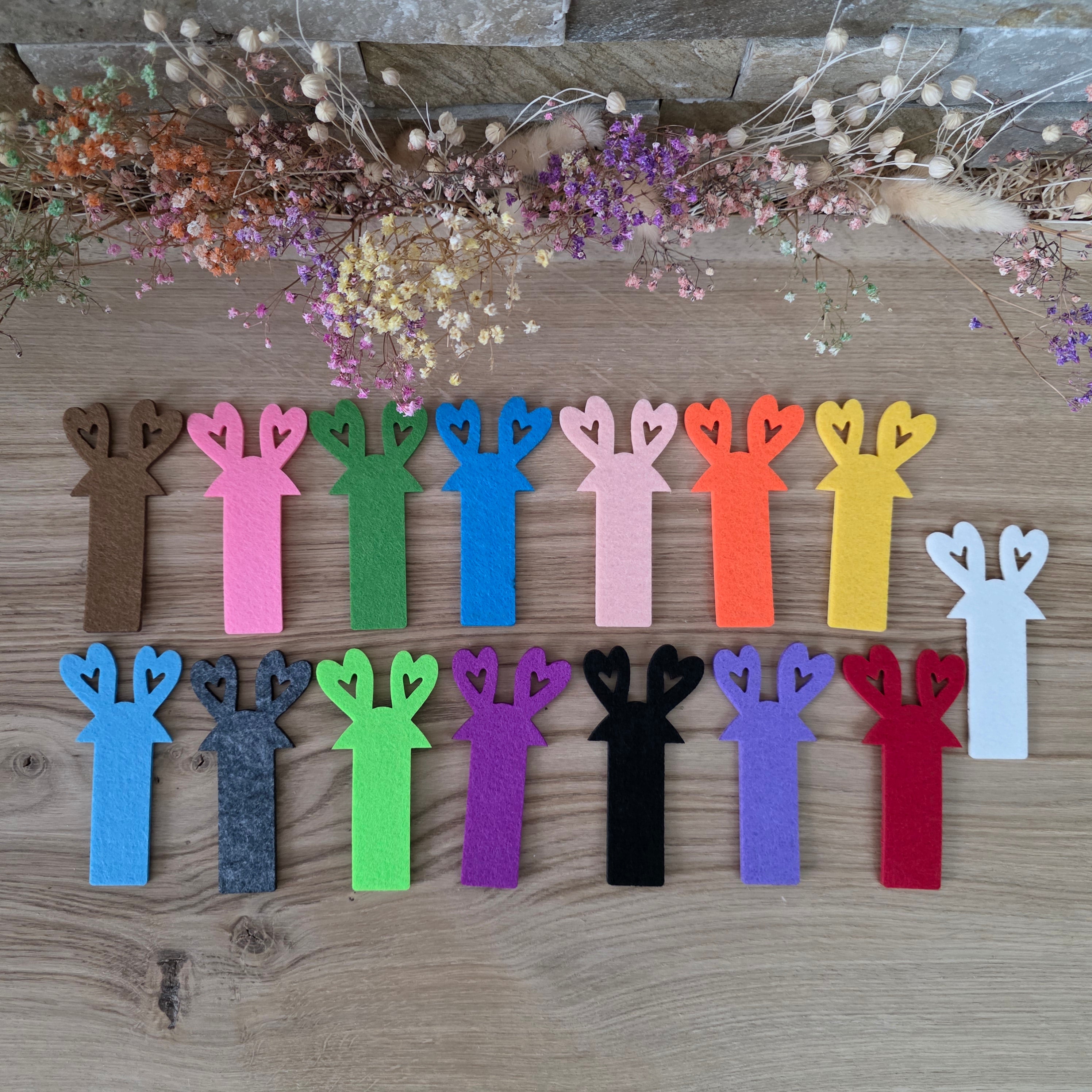 Vliesohren für SteckEi GROß – gemischtes Design (jedes Set ein Unikat)