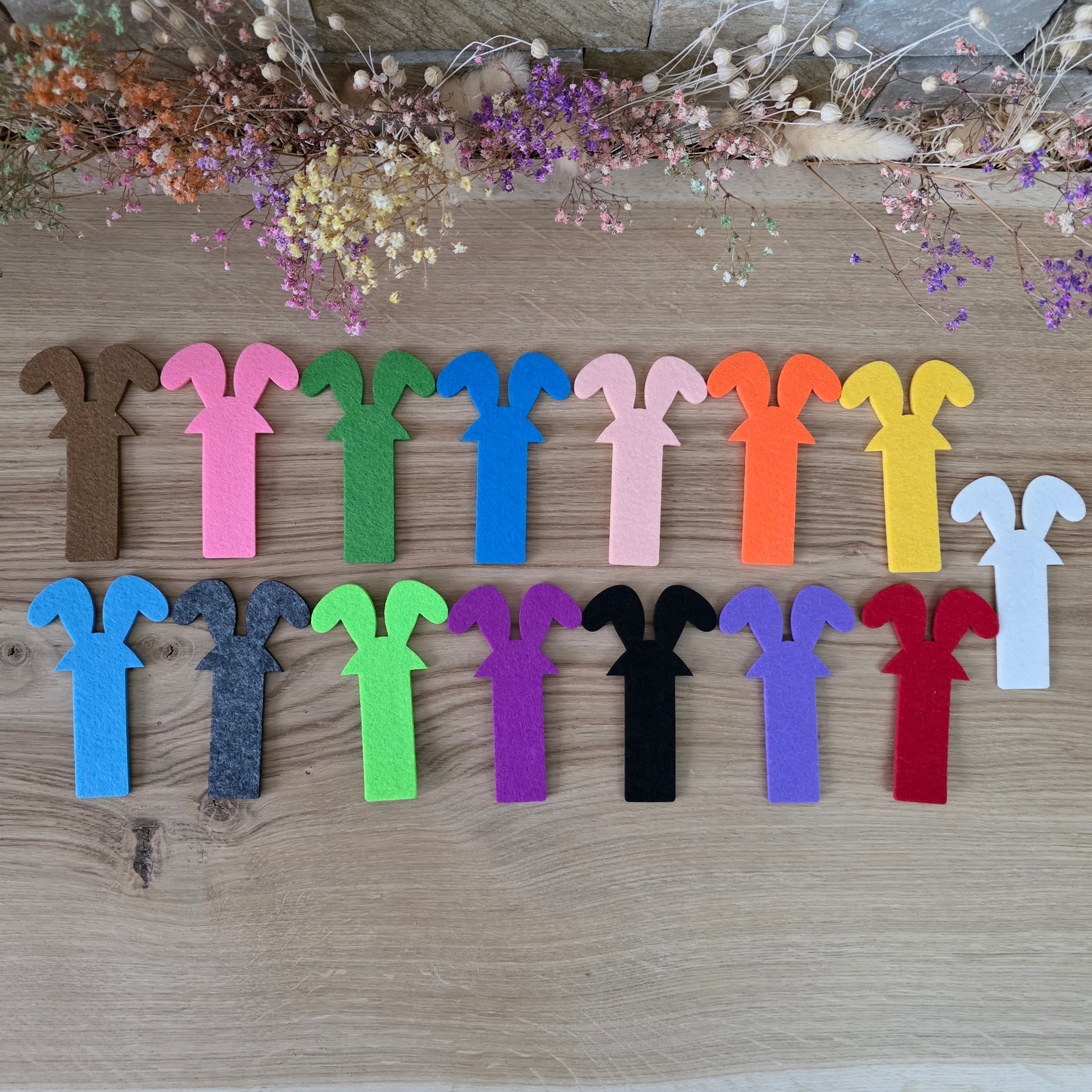 Vliesohren für SteckEi GROß – gemischtes Design (jedes Set ein Unikat)