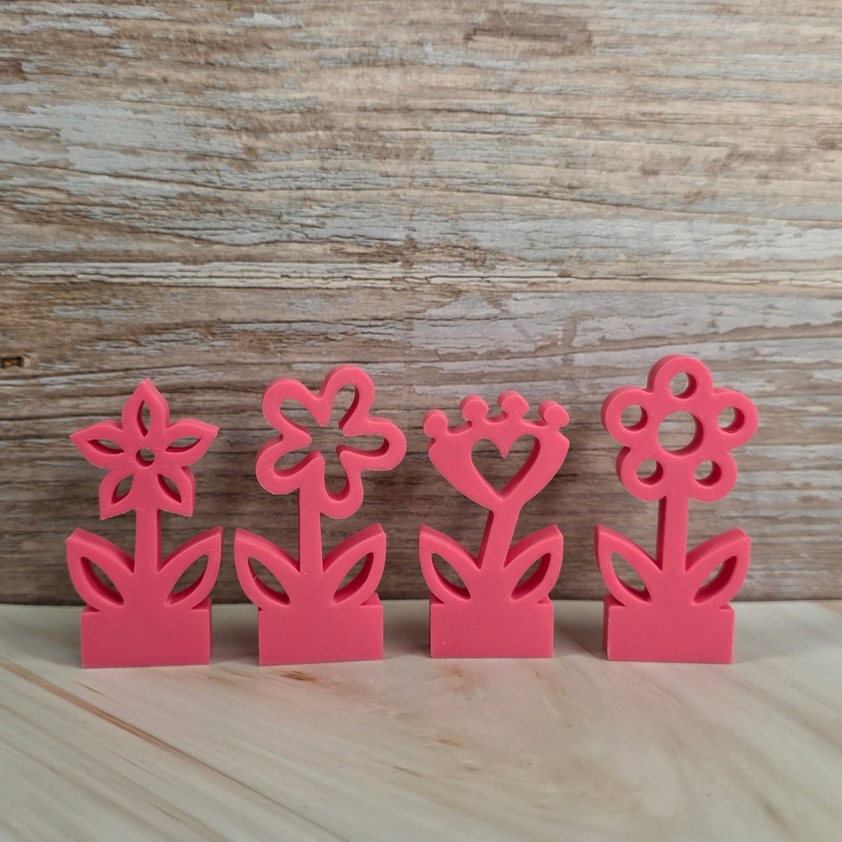3D Druckdatei Motivklötzchen Frühlingsblumen 3 STL