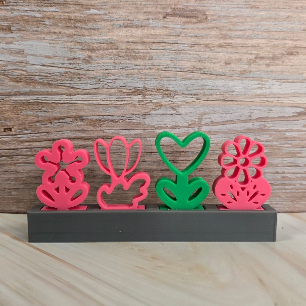3D Druckdatei Motivklötzchen Frühlingsblumen 4 STL – Ansicht 6