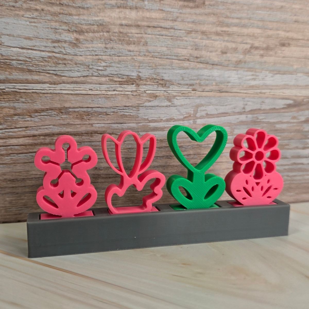 3D Druckdatei Motivklötzchen Frühlingsblumen 4 STL – Ansicht 7