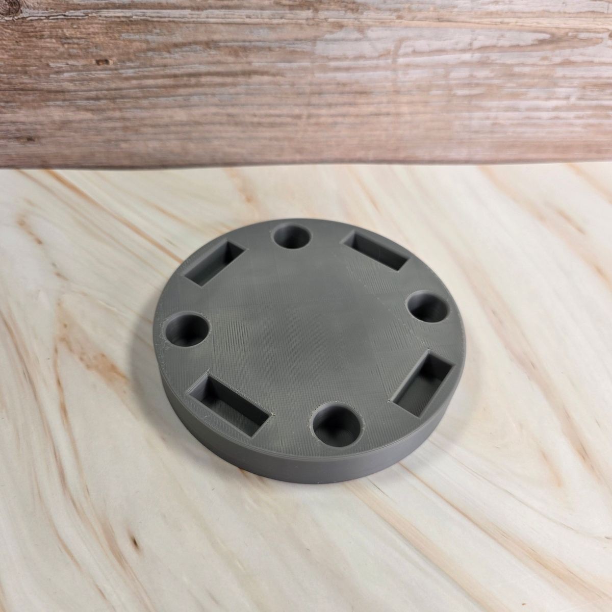 3D Druckdatei Grundplatte Baumstab Adventsteller für Stecksystem STL