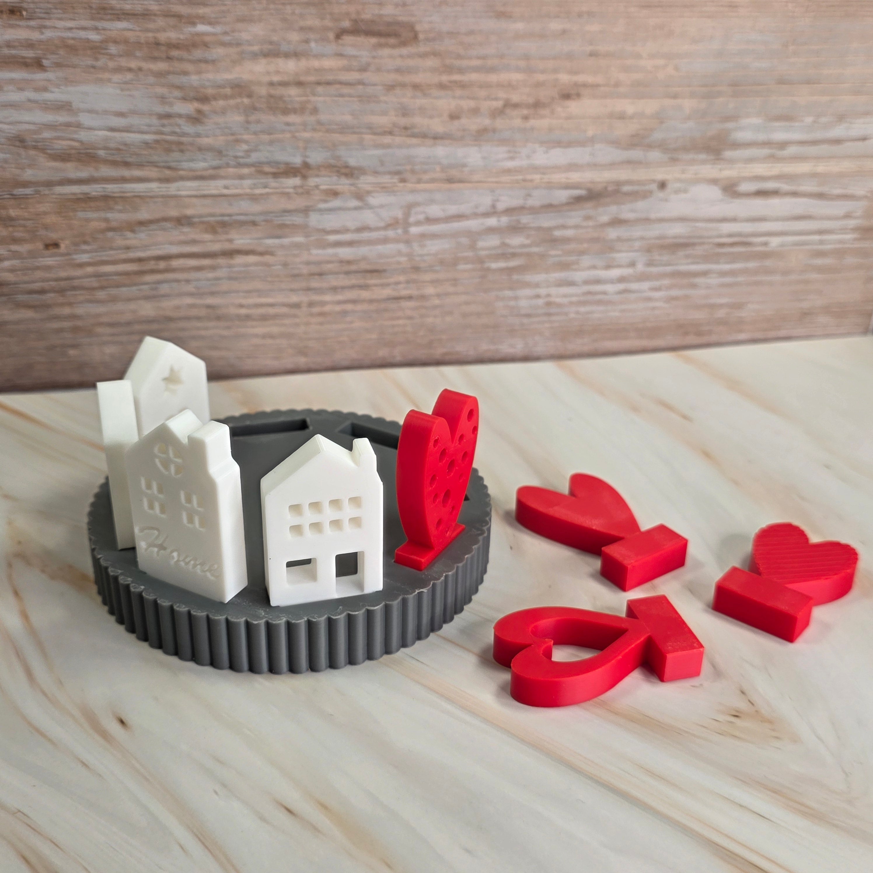 3D Druckdatei – Grundplatte - Rund mit Rille - 10 cm – für Stecksystem – STL