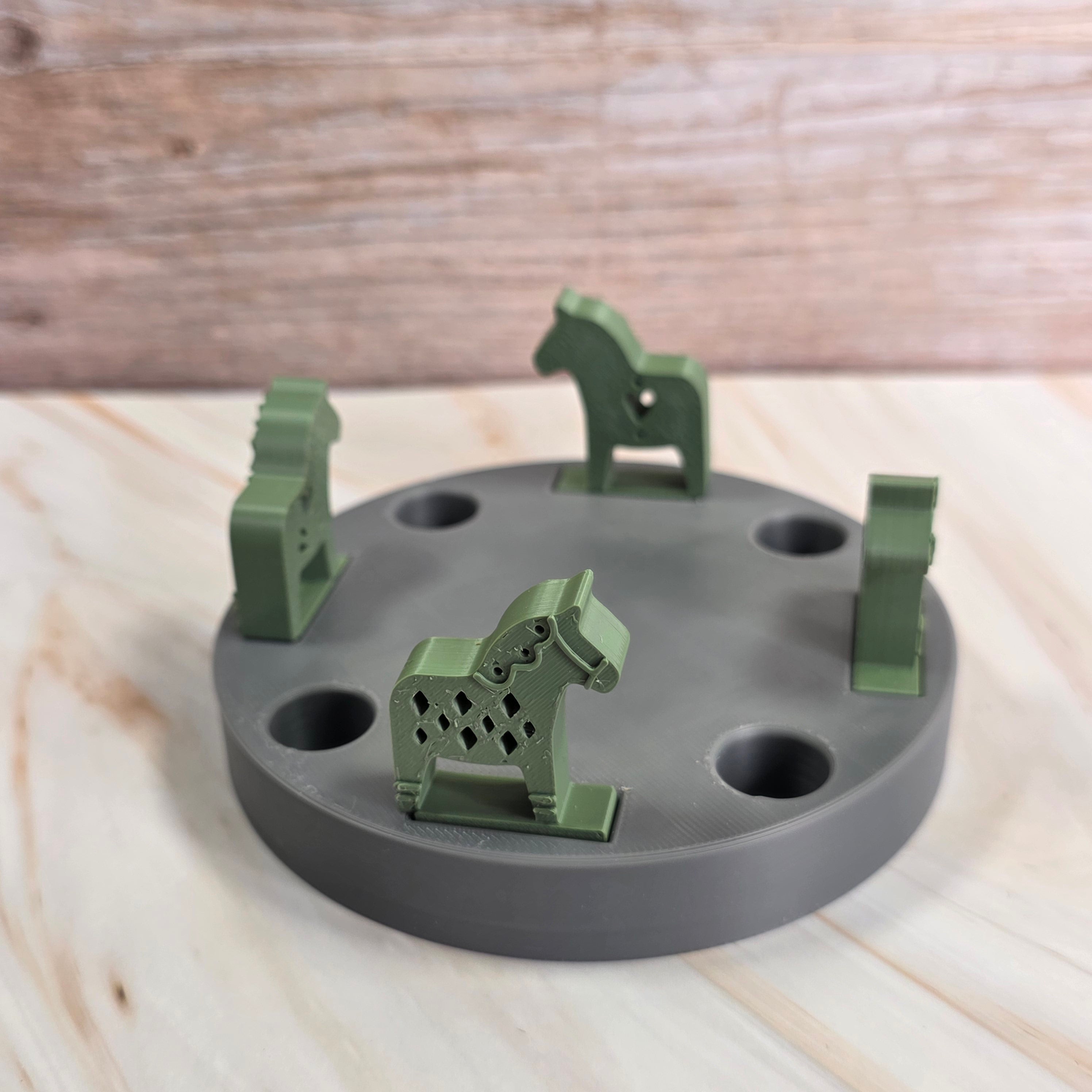 3D Druckdatei – Grundplatte - Baumstab Adventsteller – für Stecksystem – STL