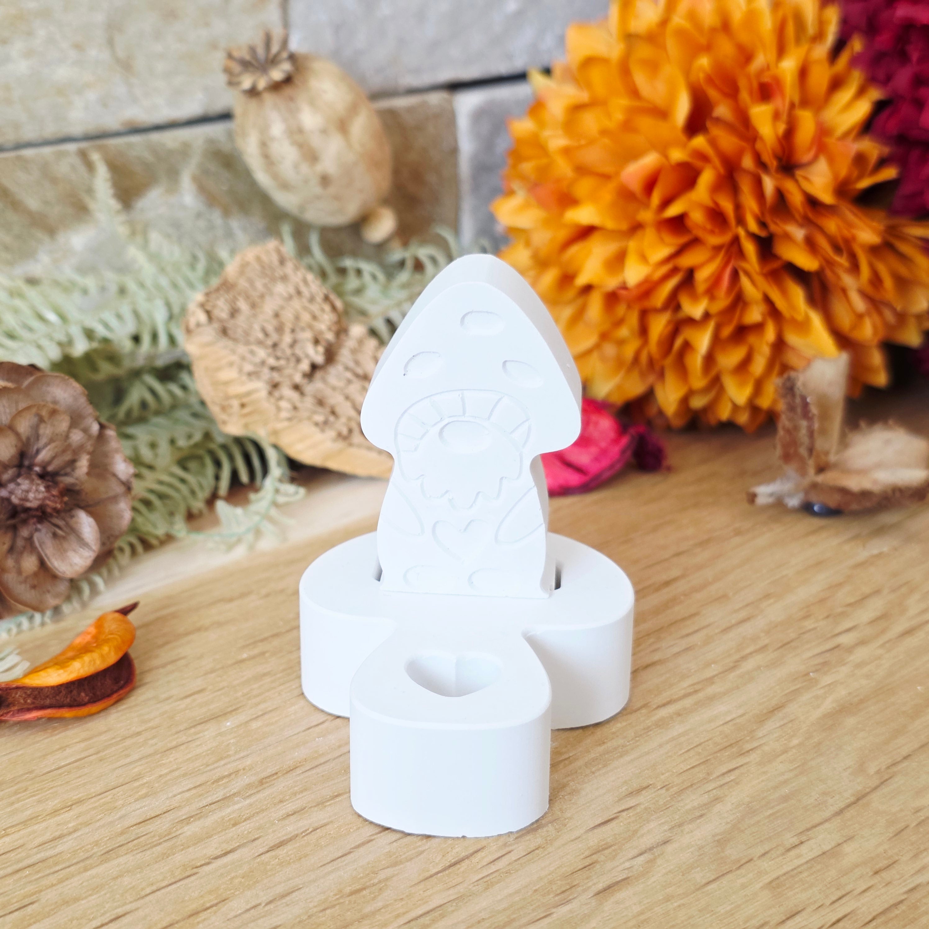 Silikon – Gießform – Grundplatte Pilz – für 1 Stecker -