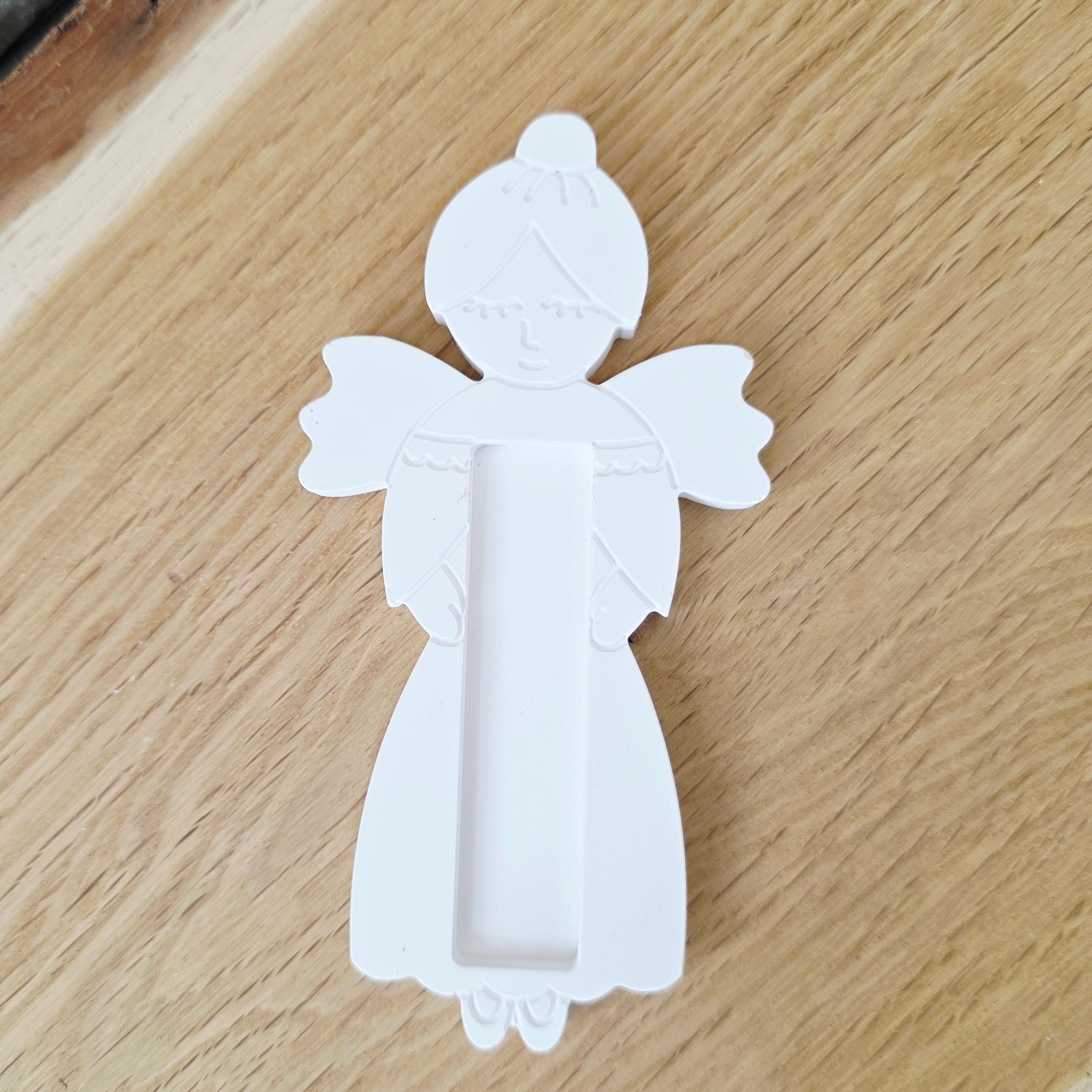 Silikon - Gießform - Engel als Schokoladenriegelhalter - Schokoladenriegelhalter -