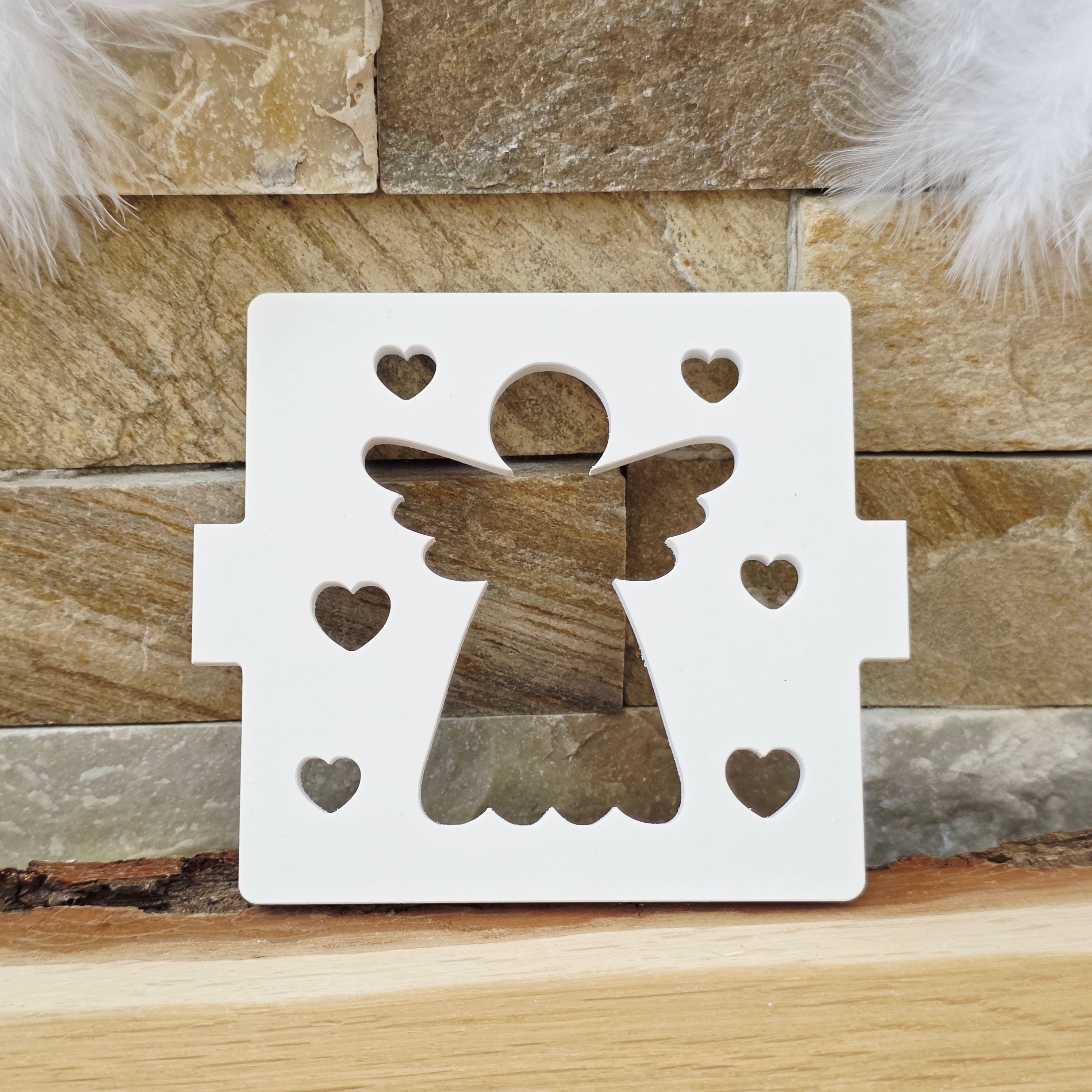 Silikon – Gießform – Geschenkdosen-Deckel Herzensengel -