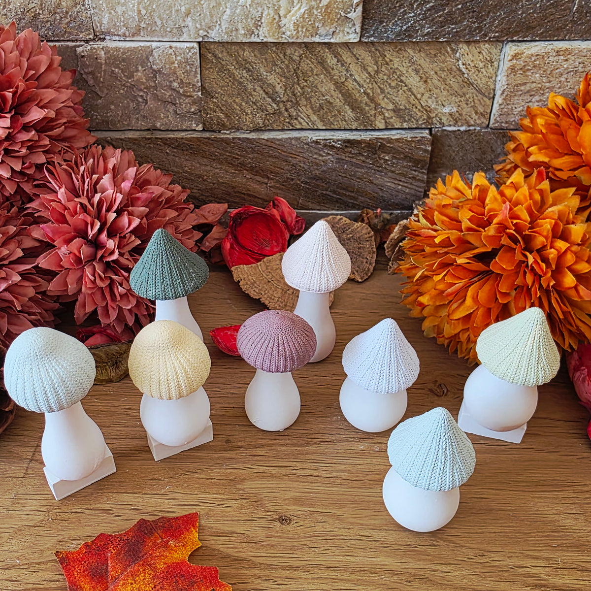 Silikongießform – MINI Herbstpilze zum Kombinieren