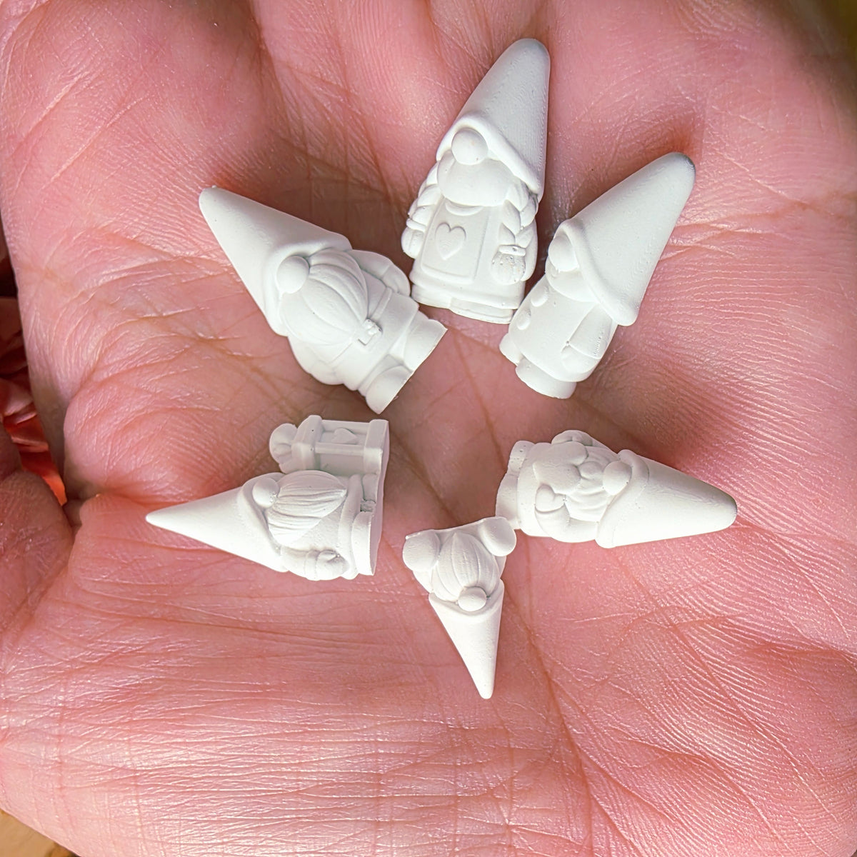 Silikongießform – Mini-Wichtel – 6er-Set