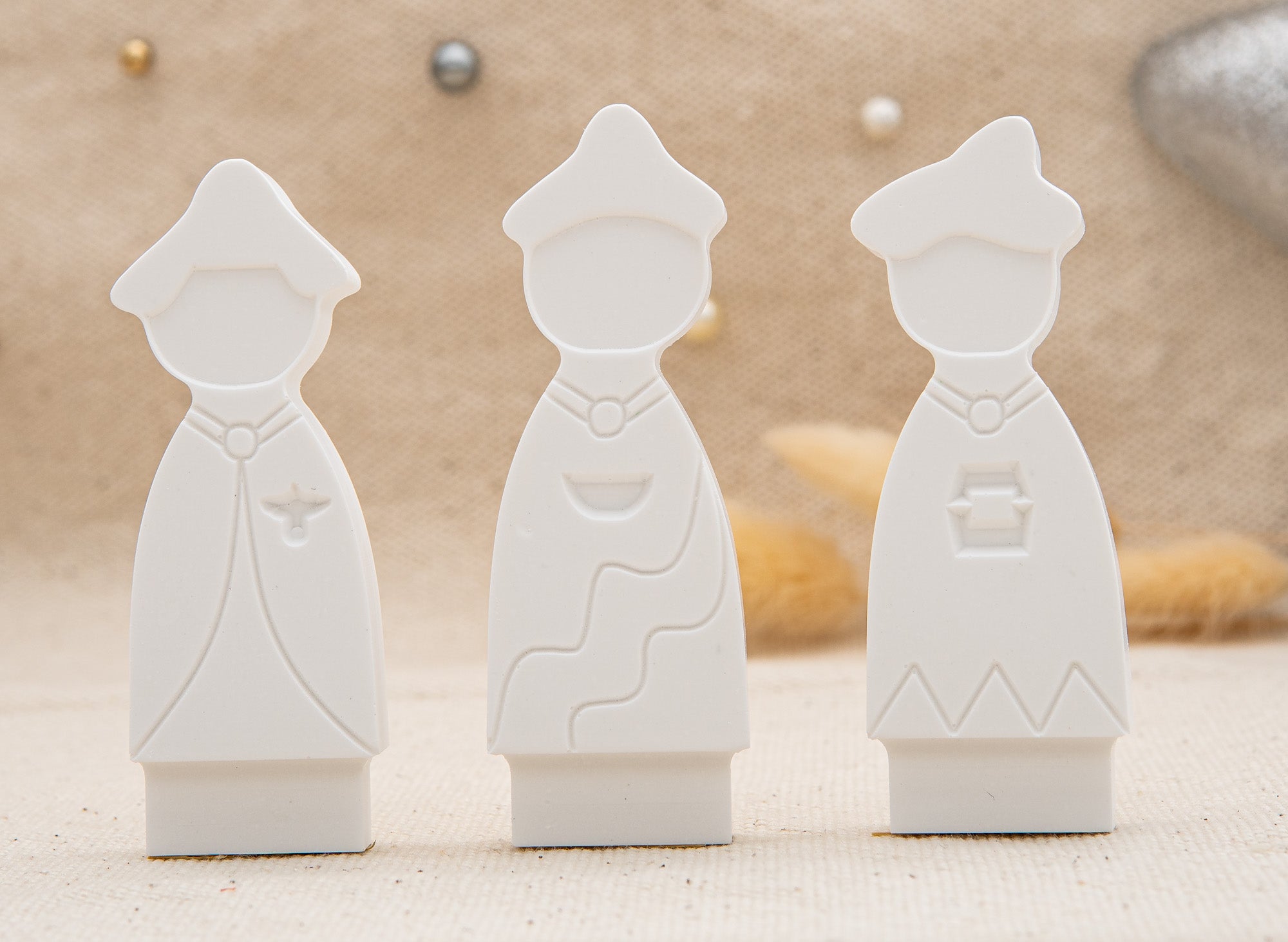 Silikon – Gießform – 3 Könige "2" – Steckform – passend für unser Stecksystem