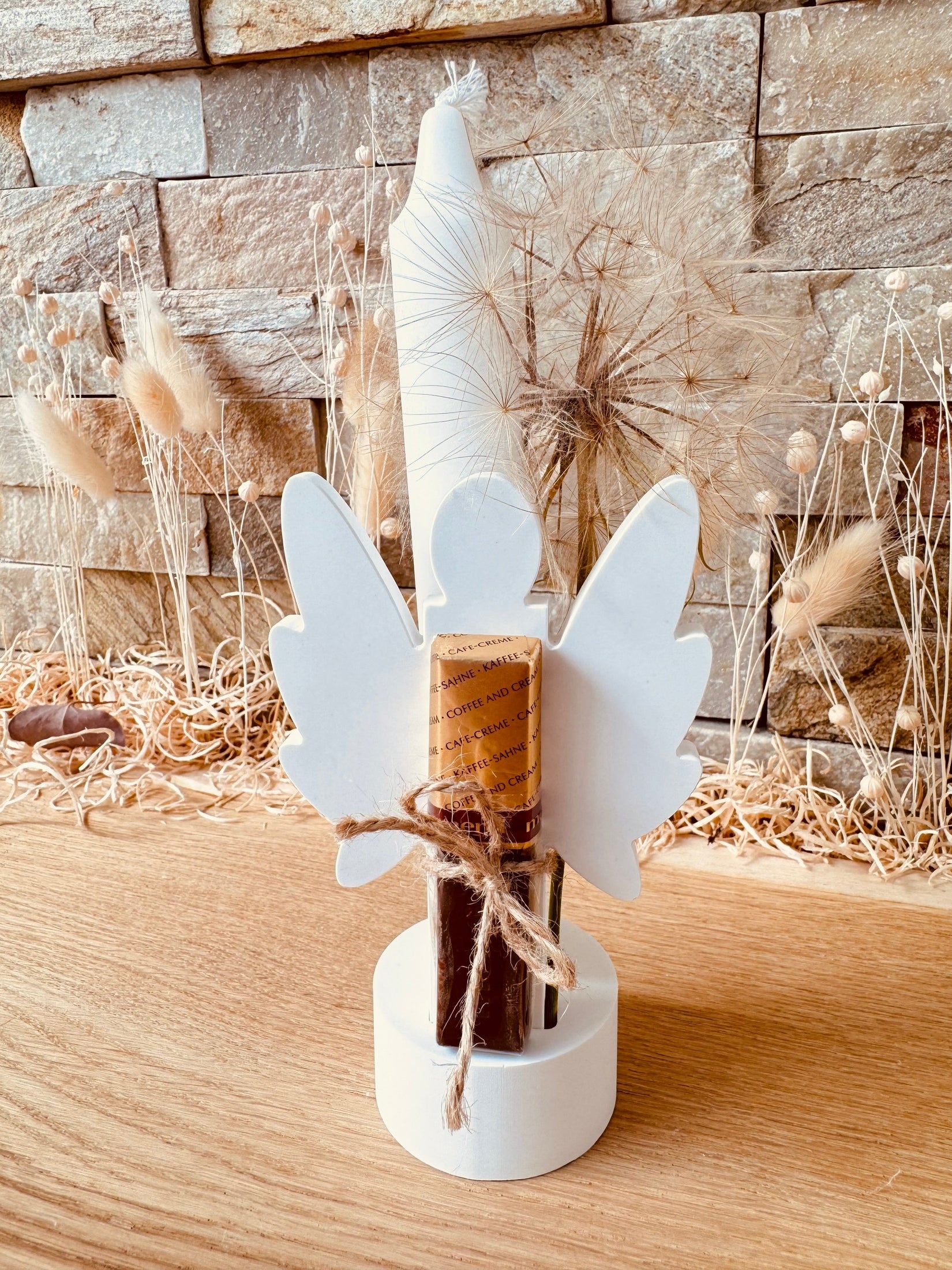 Silikon - Gießform -Klötzchen Engel mit großen Flügeln - Klötzchen Lichthäuser - Lichthausklötzchen - Klötzchen - Weihnachtswindlicht -