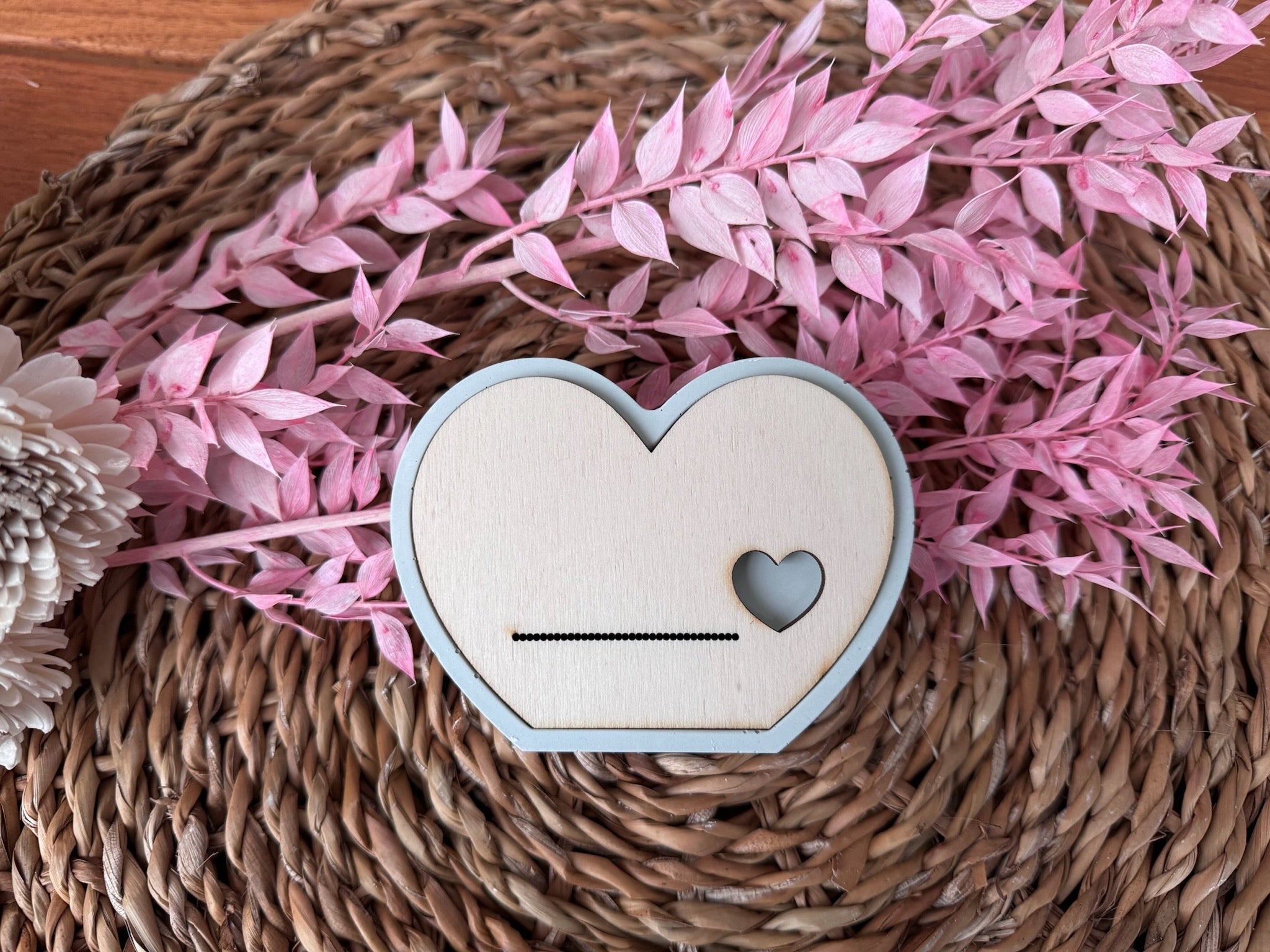 Silikonform "Herzaufsteller für Laser"