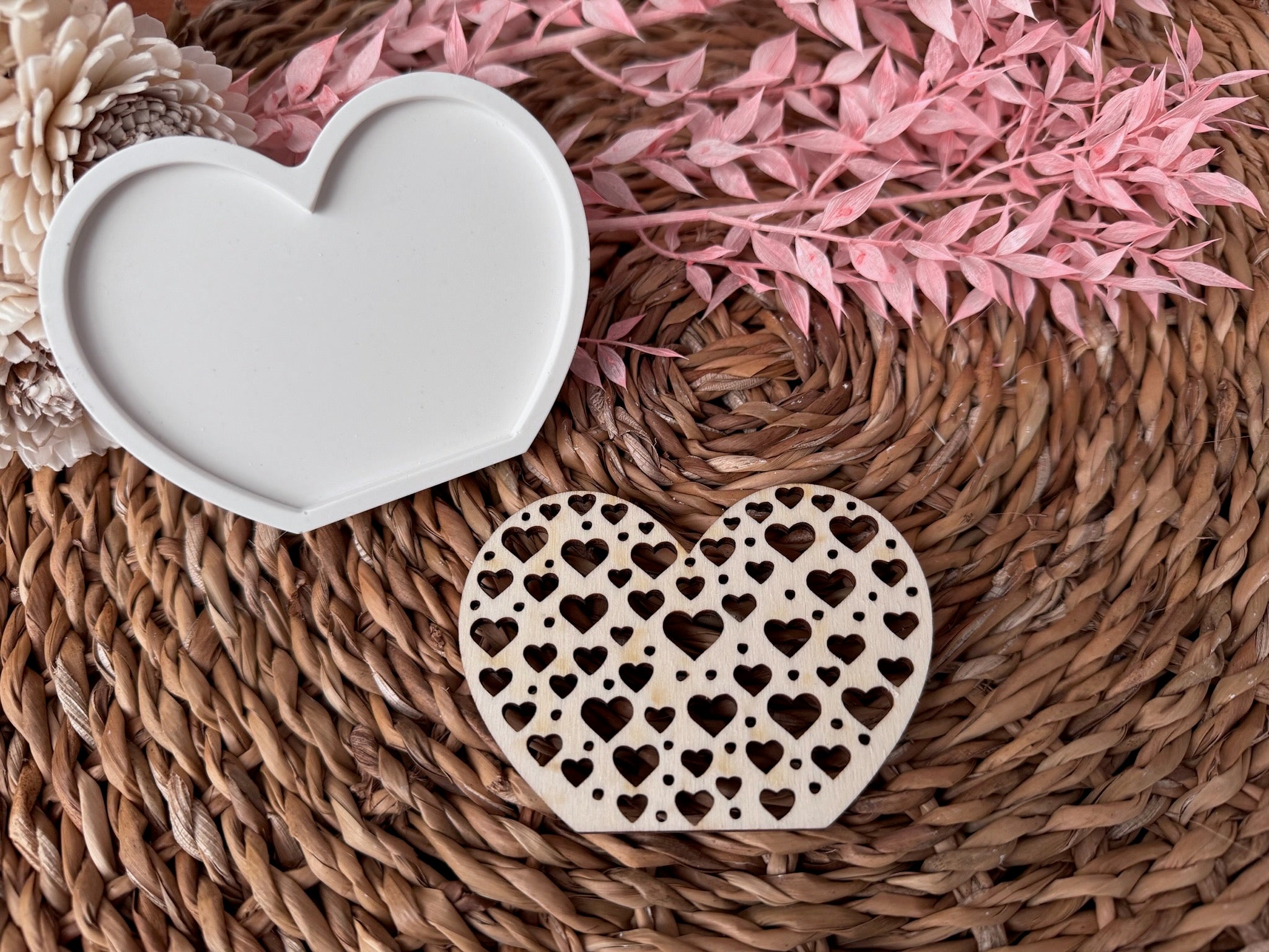 Silikonform "Herzaufsteller für Laser"