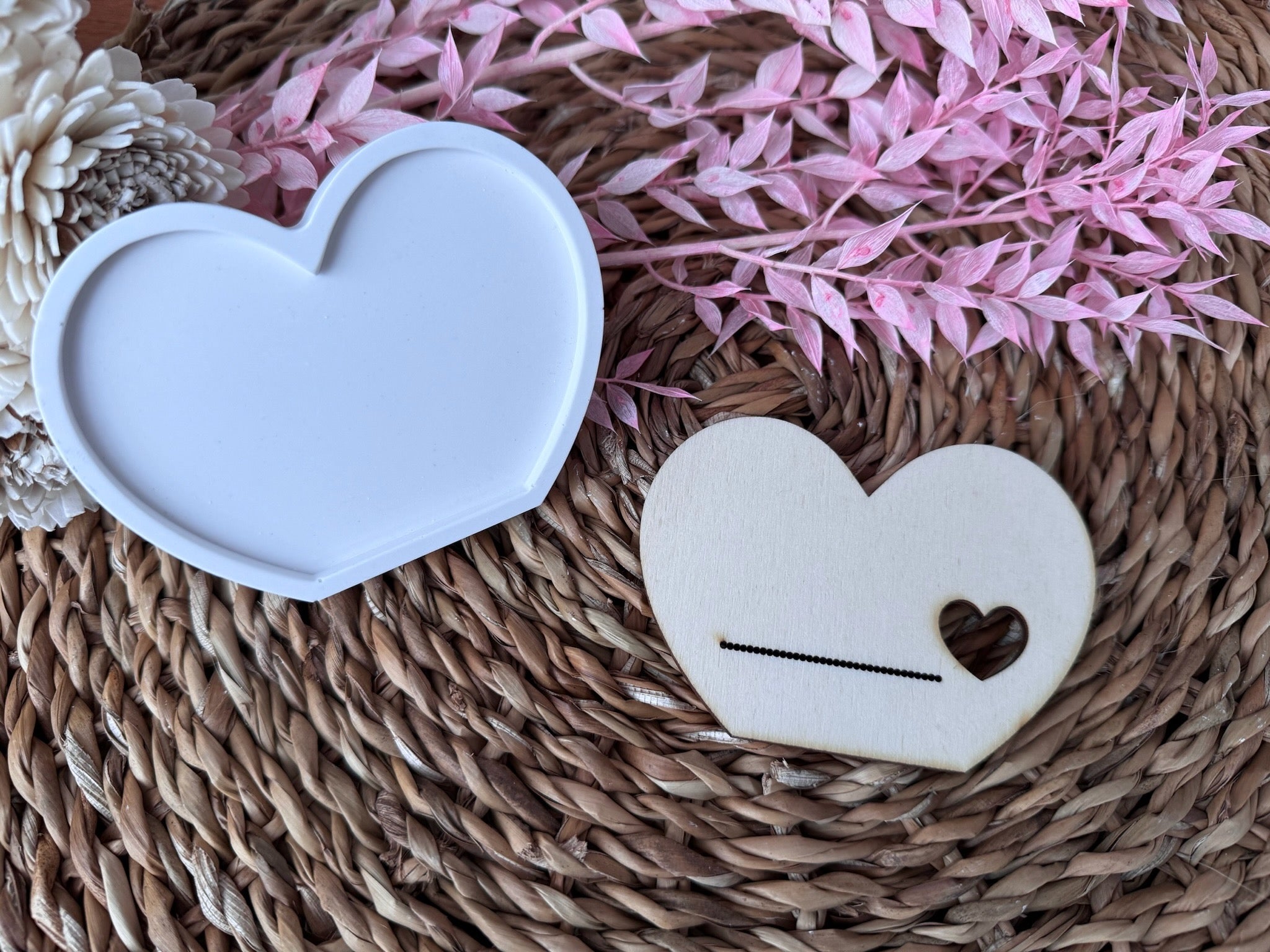 Silikonform "Herzaufsteller für Laser"