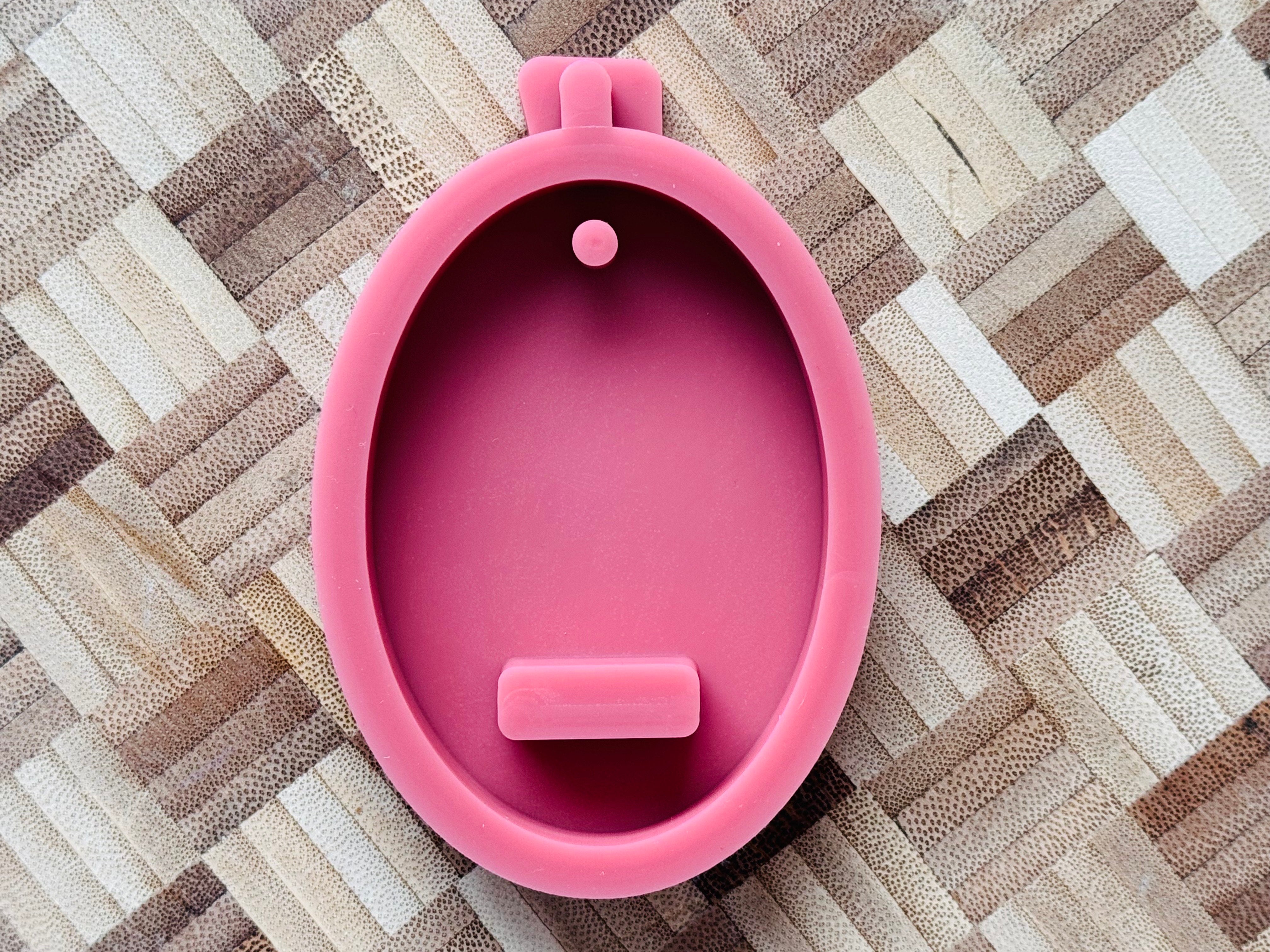 Silikon - Gießform - Wandhalterung Oval für Häuserkranz-Formen – passend für unsere Häuserkranzformen