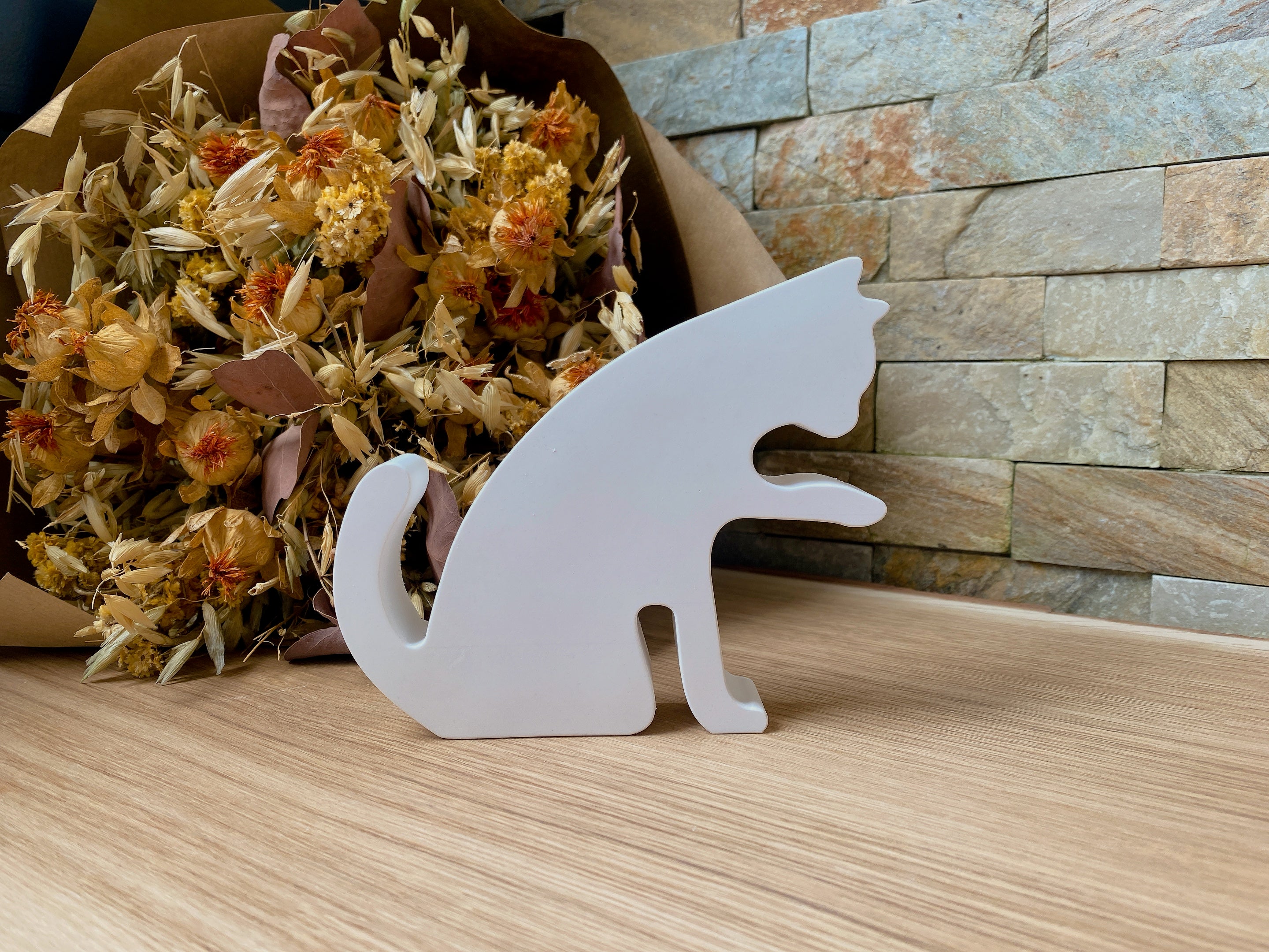 Silikon - Giessform - Katze sitzend -