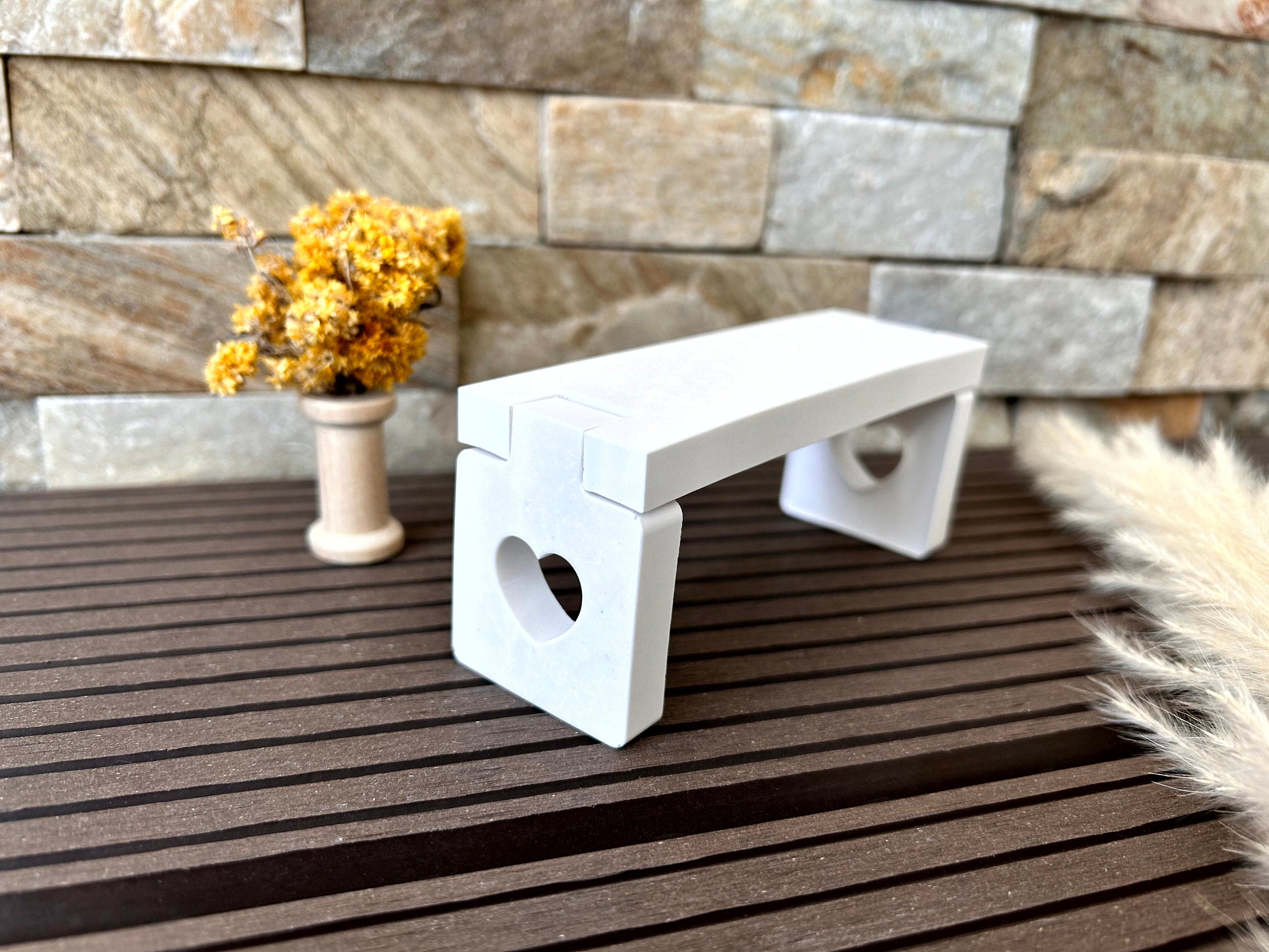 Silikon - Gießform - Herzsitzbank - Herzbank - Herz