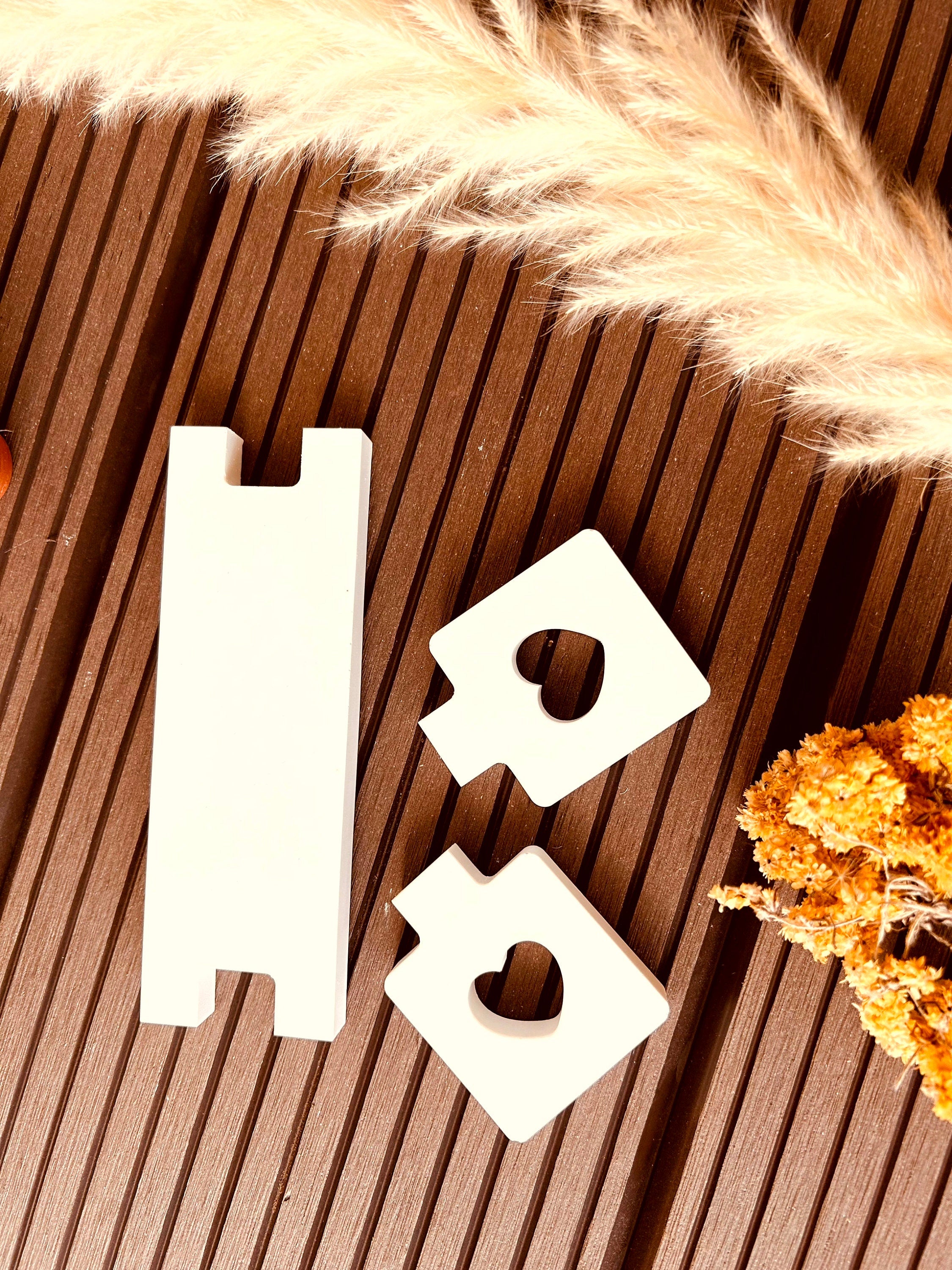 Silikon - Gießform - Herzsitzbank - Herzbank - Herz