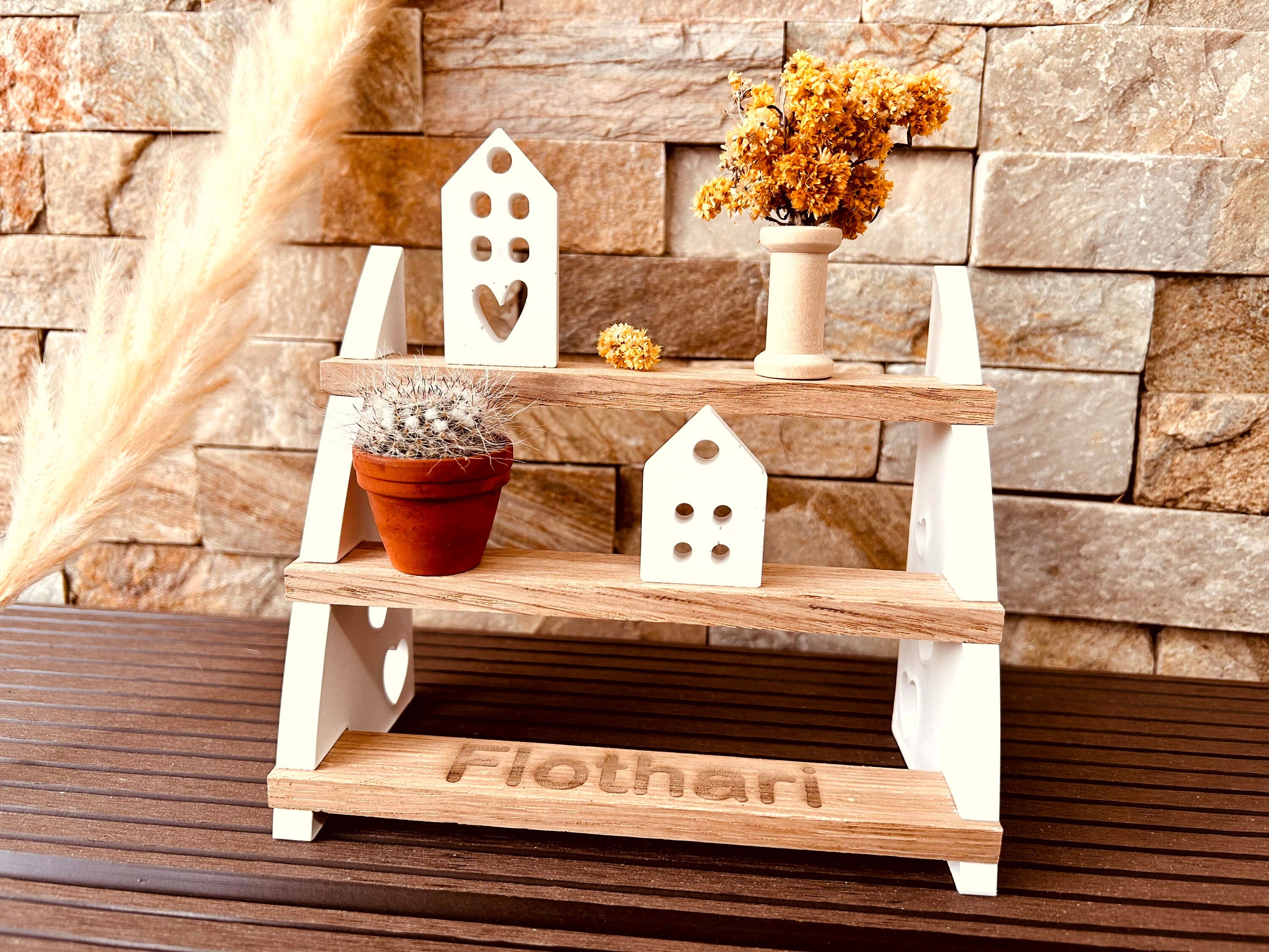 Silikon - Gießform - Herzregal - Regal - Klötzchen - Herz -