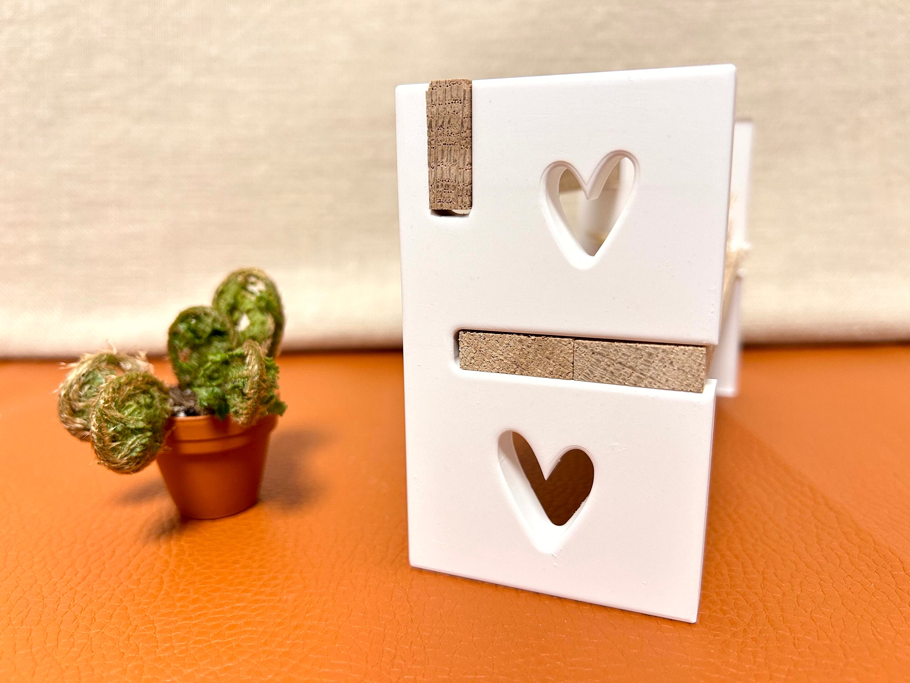 Silikon - Gießform - Herzsitzbank mit Lehne - Herzbank - Klötzchen - Herz