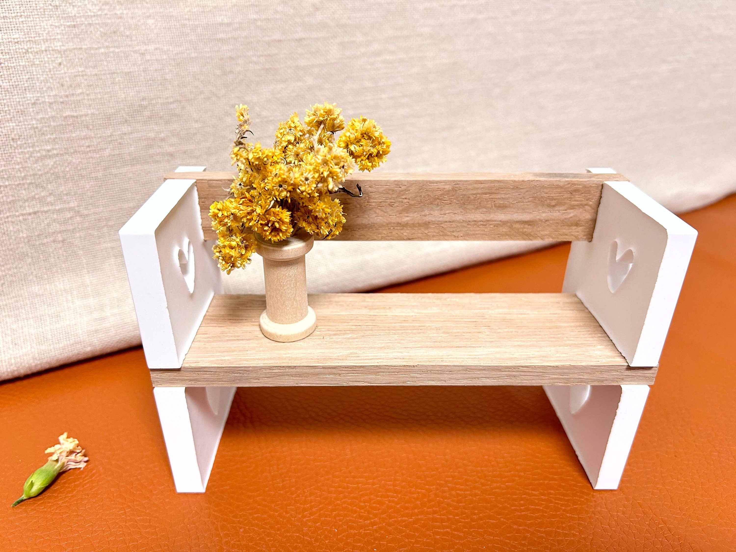 Silikon - Gießform - Herzsitzbank mit Lehne - Herzbank - Klötzchen - Herz