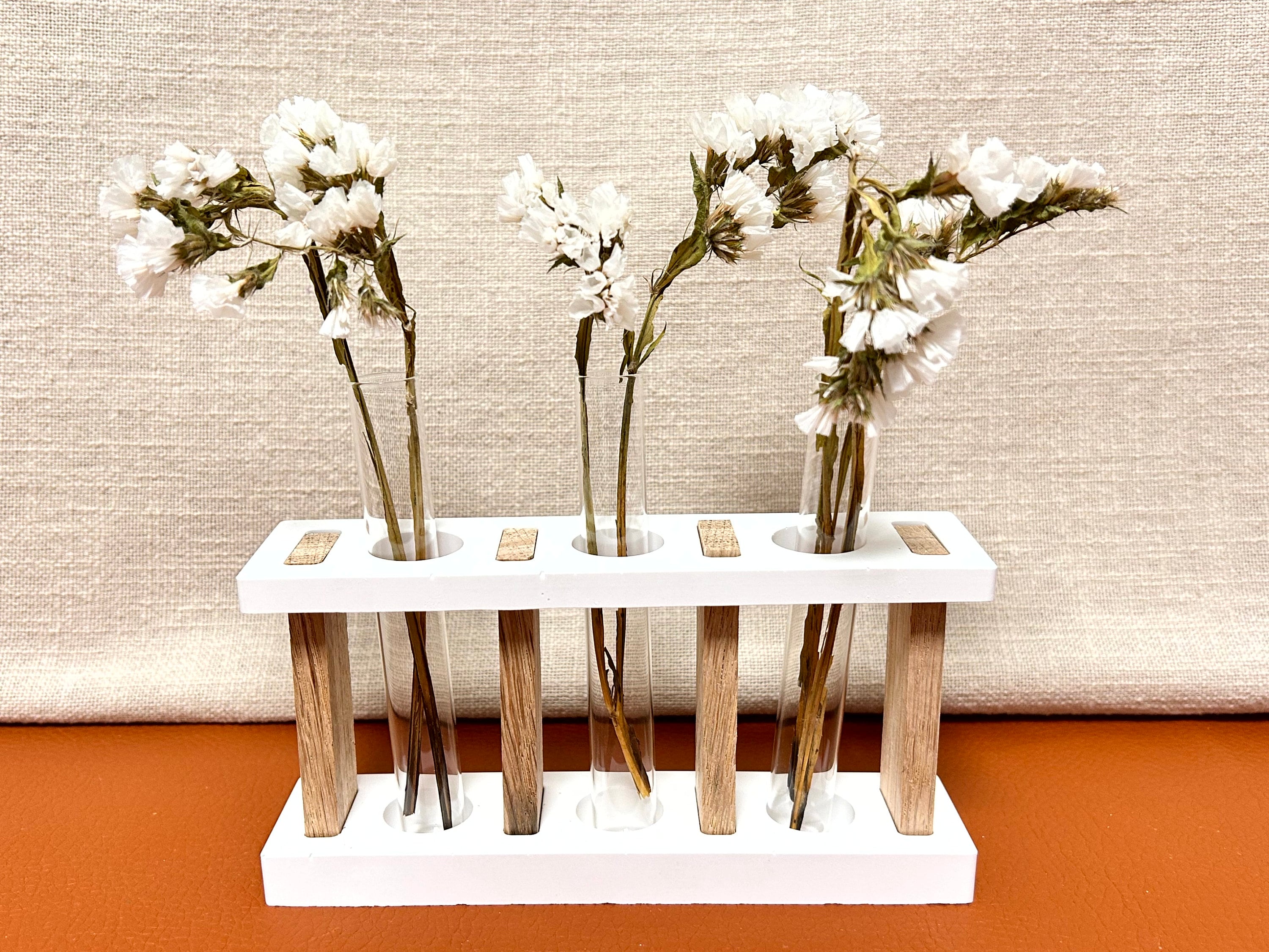 Silikon - Gießform - 3er Reagenzglashalter - Klötzchen -