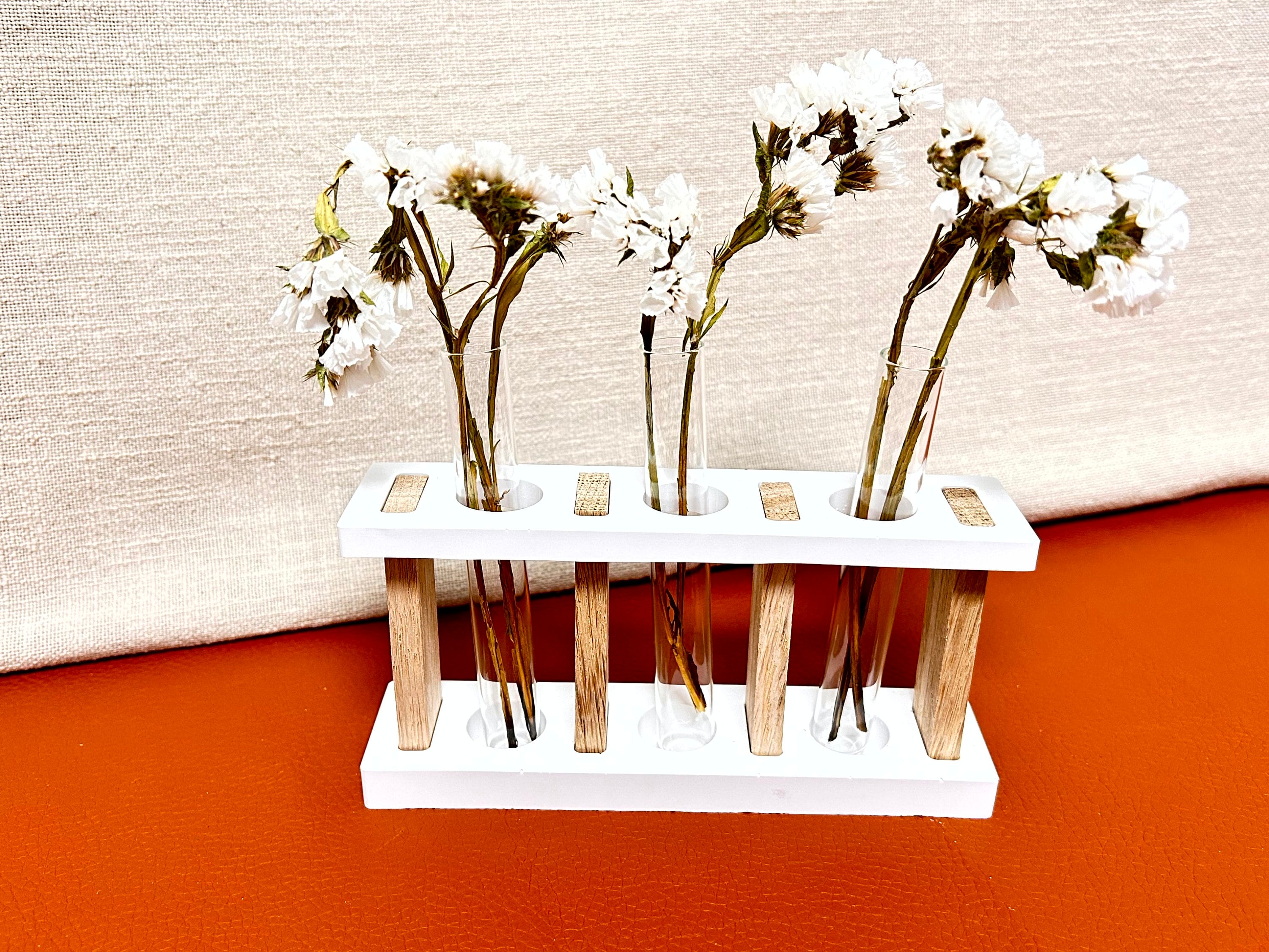 Silikon - Gießform - 3er Reagenzglashalter - Klötzchen -