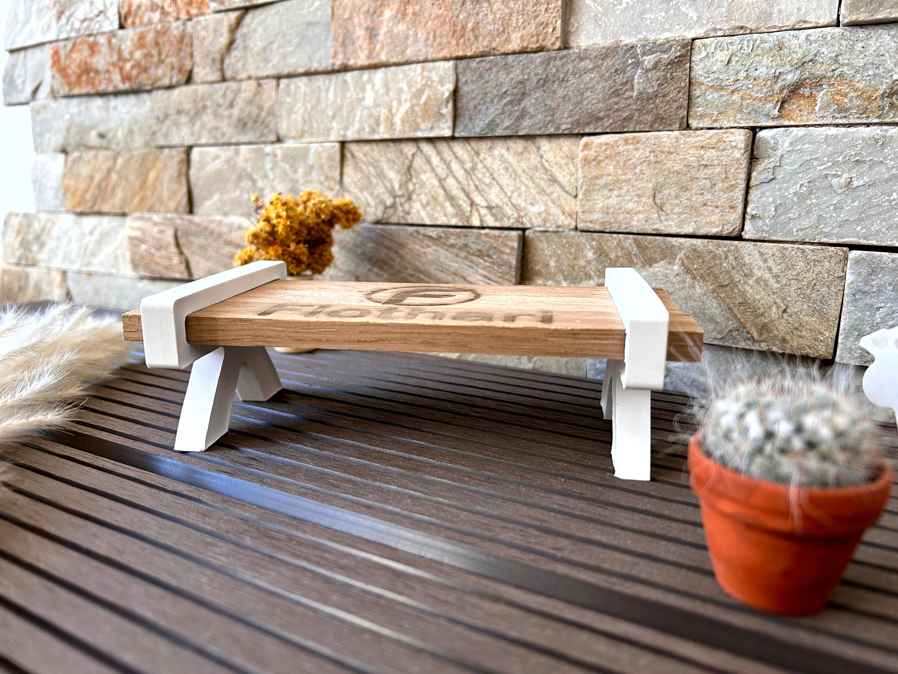 Silikon - Gießform - Sitzbank - einfache Bank - Klötzchen -