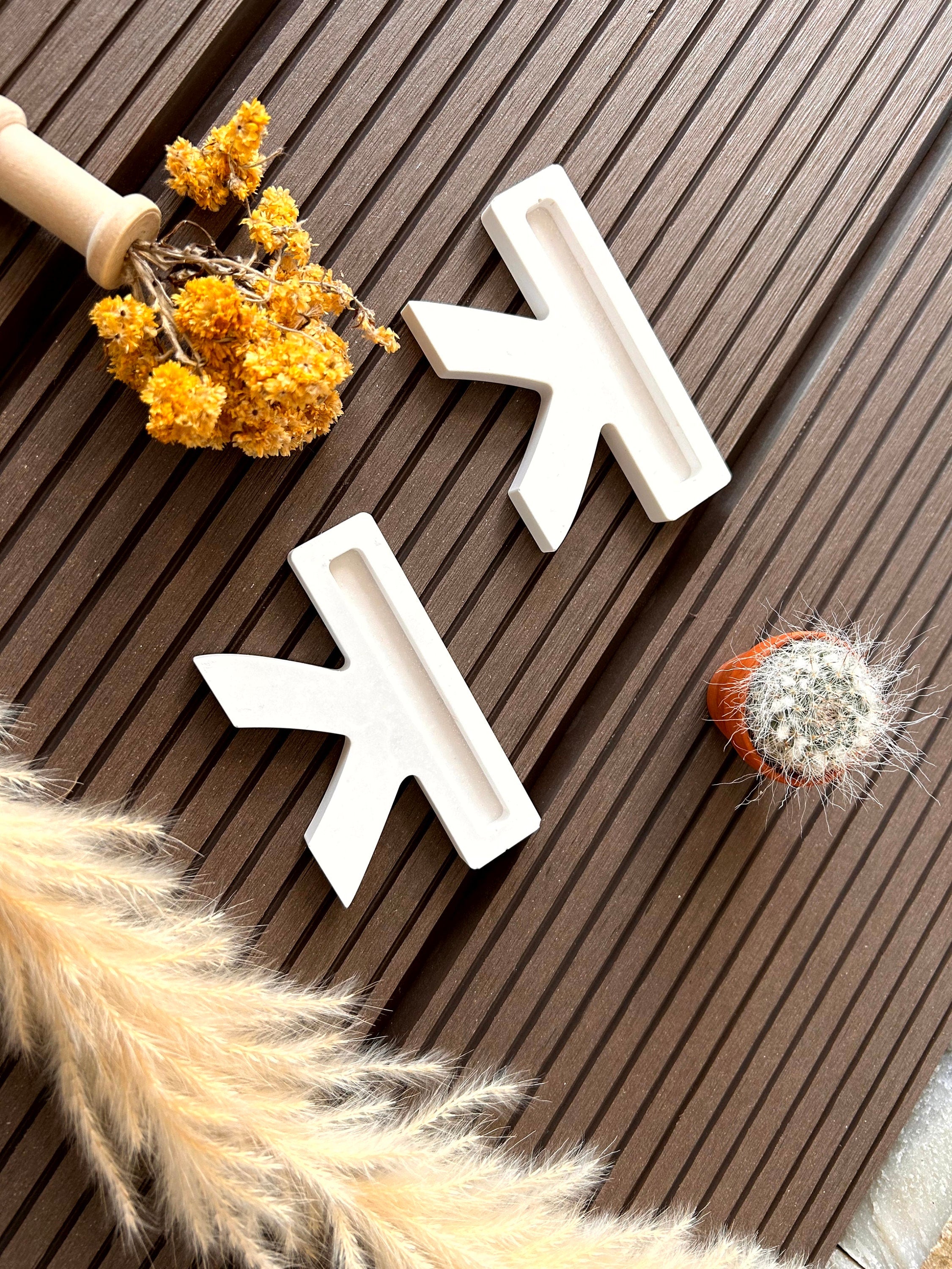 Silikon - Gießform - Sitzbank - einfache Bank geschlossen - Klötzchen -