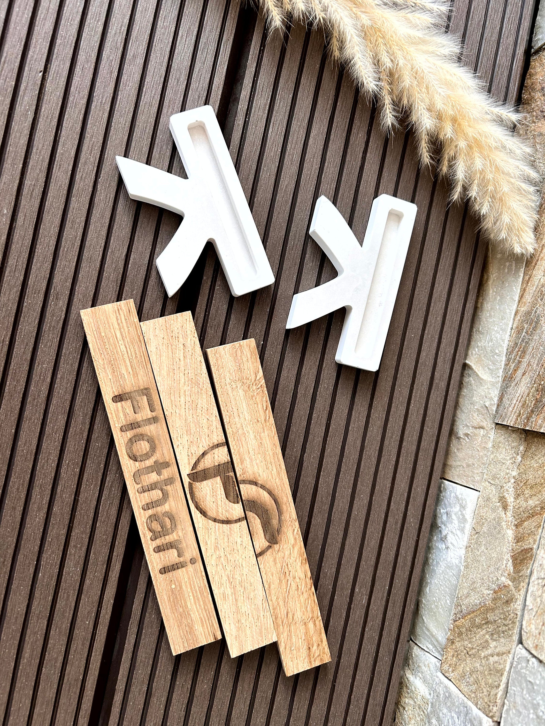 Silikon - Gießform - Sitzbank - einfache Bank geschlossen - Klötzchen -