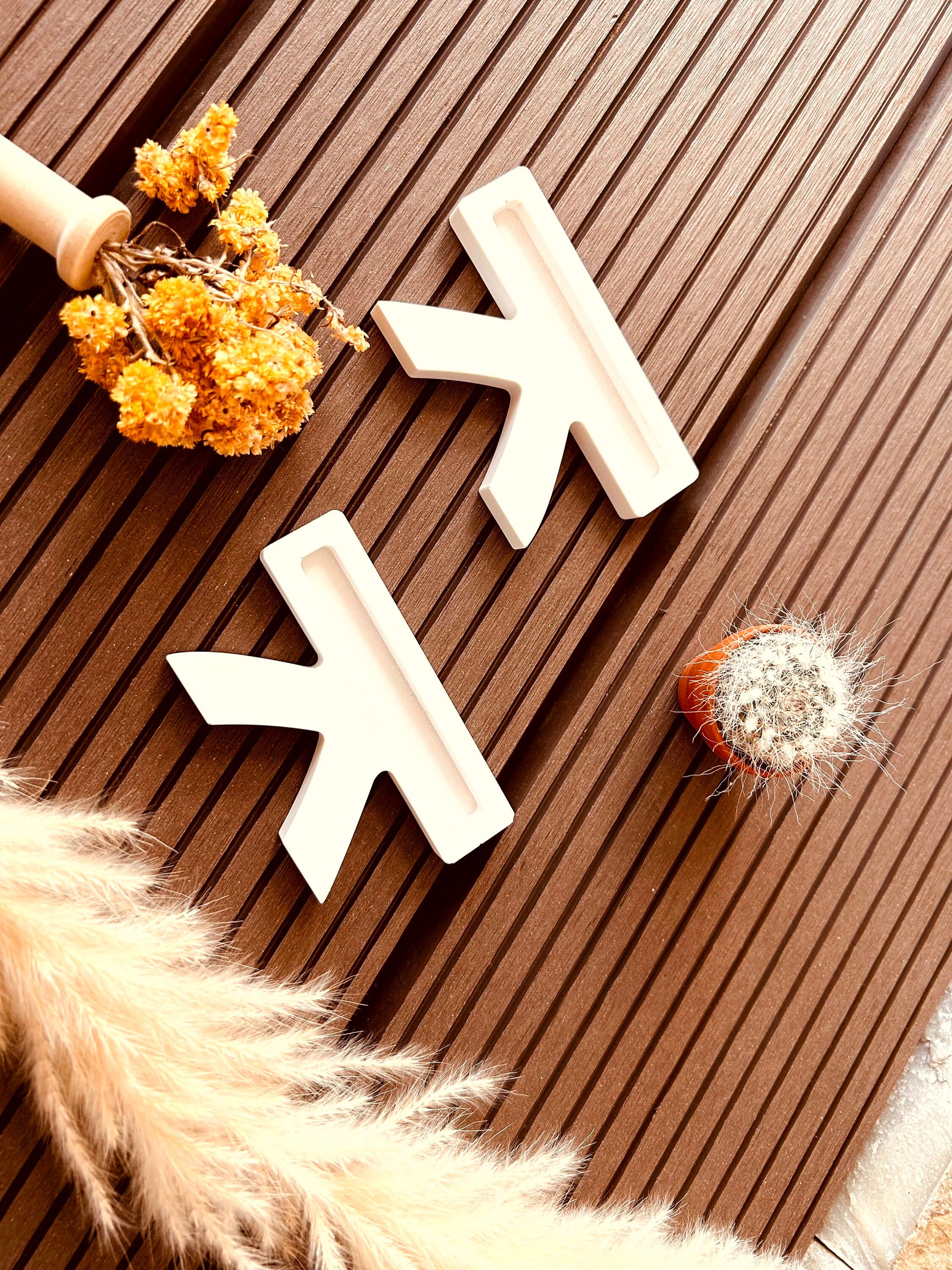 Silikon - Gießform - Sitzbank - einfache Bank geschlossen - Klötzchen -