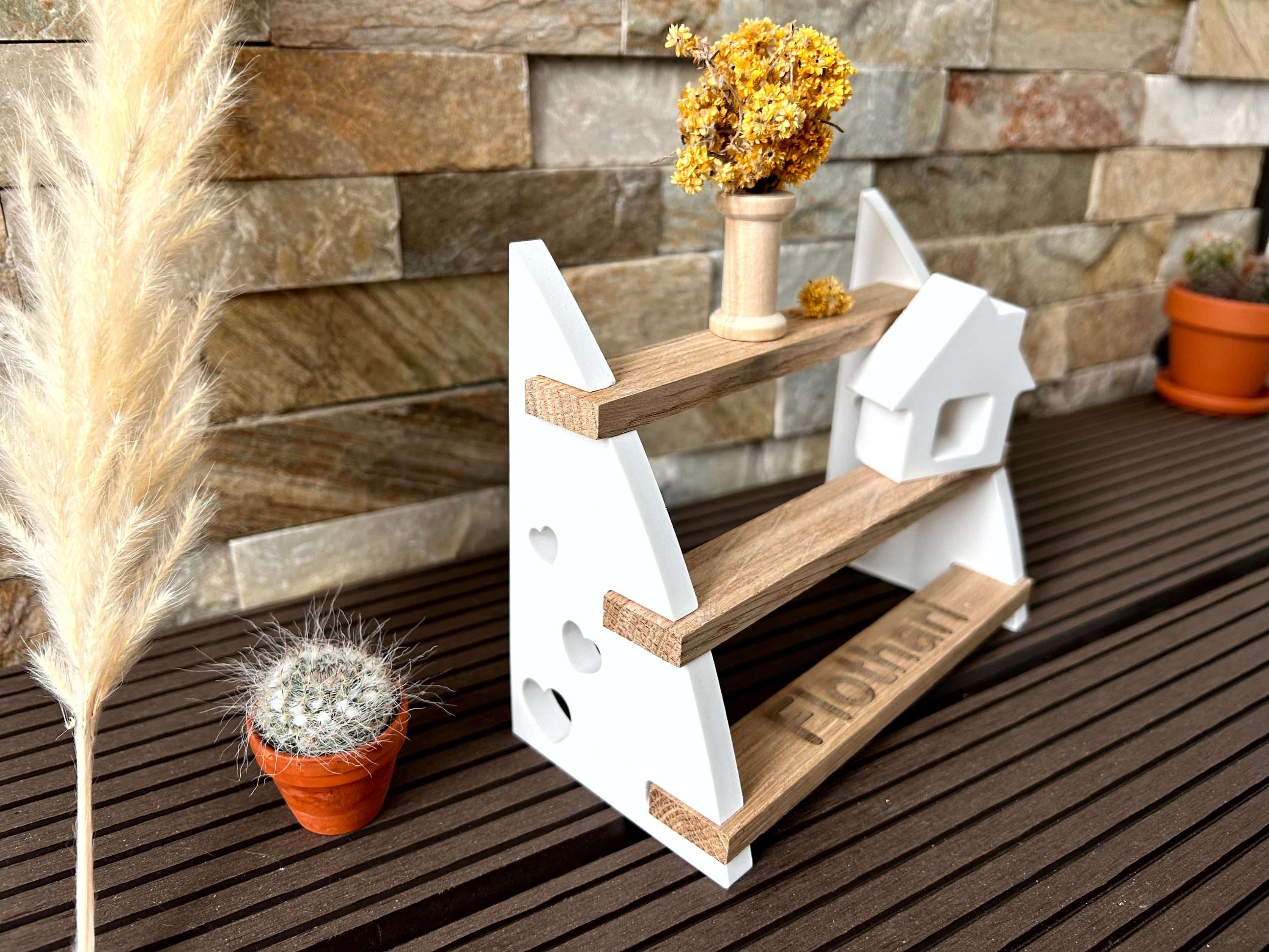 Silikon - Gießform - Herzregal - Regal - Klötzchen - Herz -