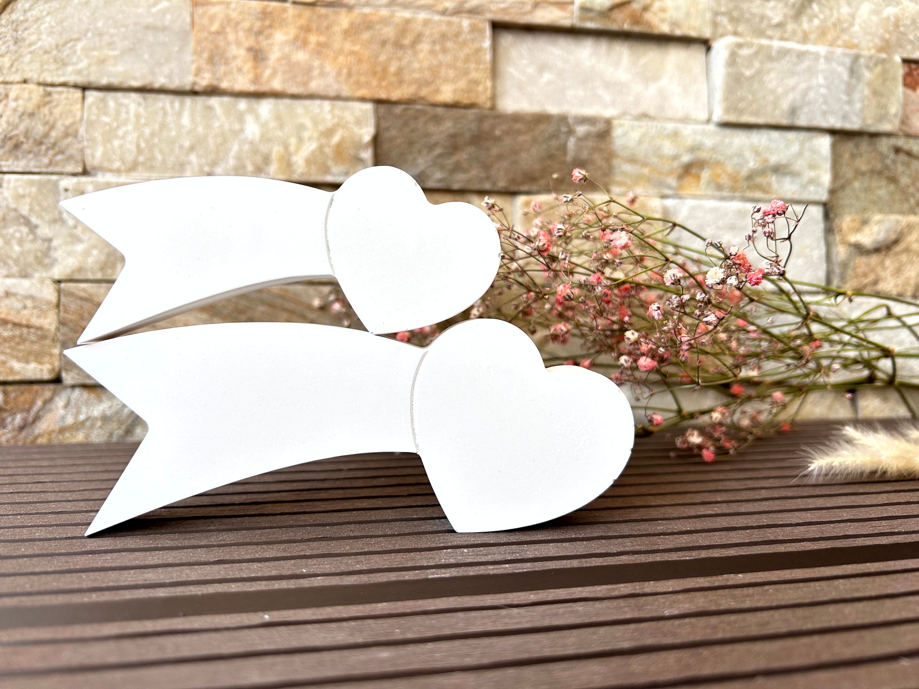 Silikon - Gießform - Herzschnuppe - Herz -