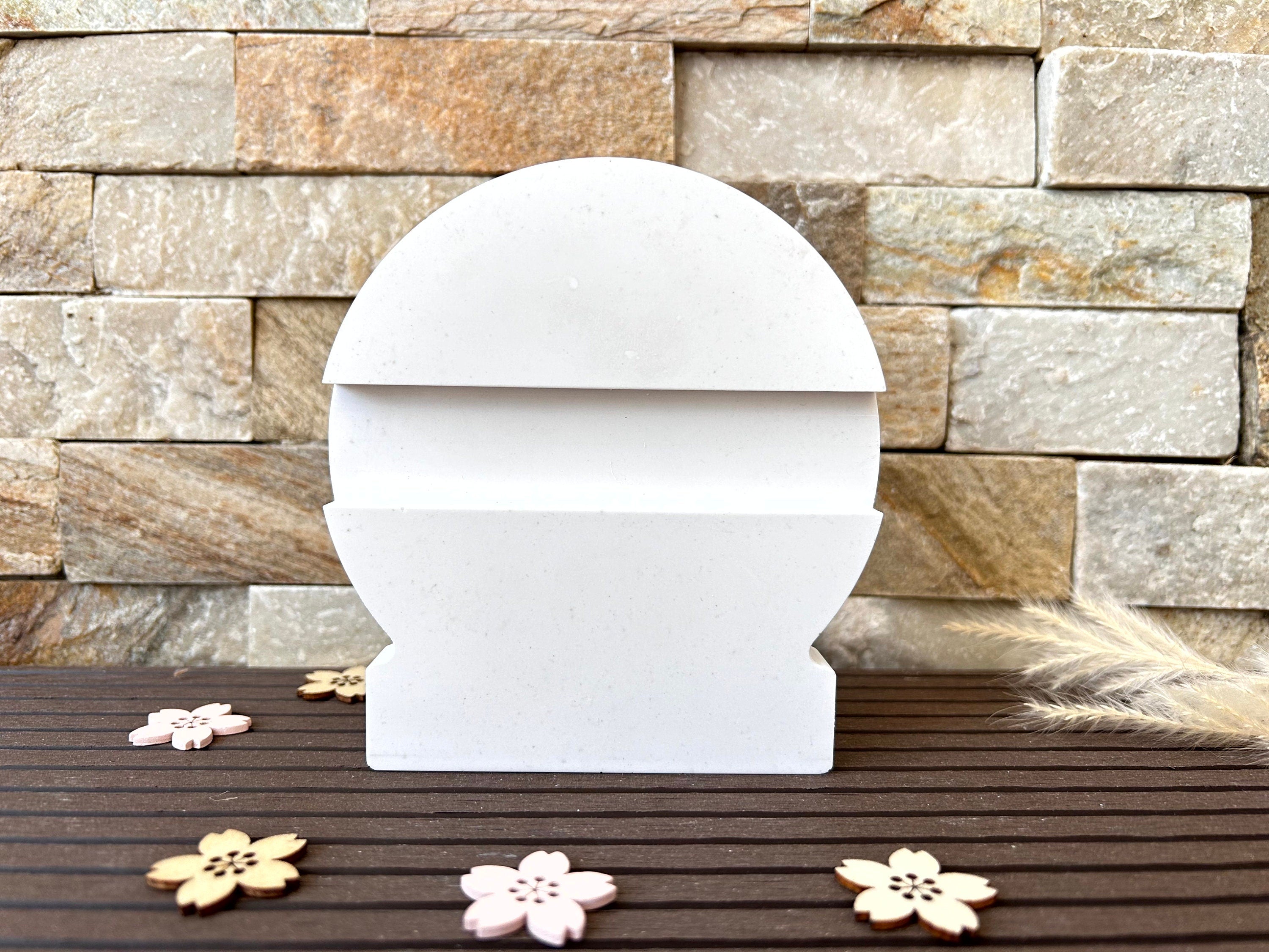 Silikongießform - Kreiseinschieber- Kreisklötzchen - Kreisklötzcheneinschieber -