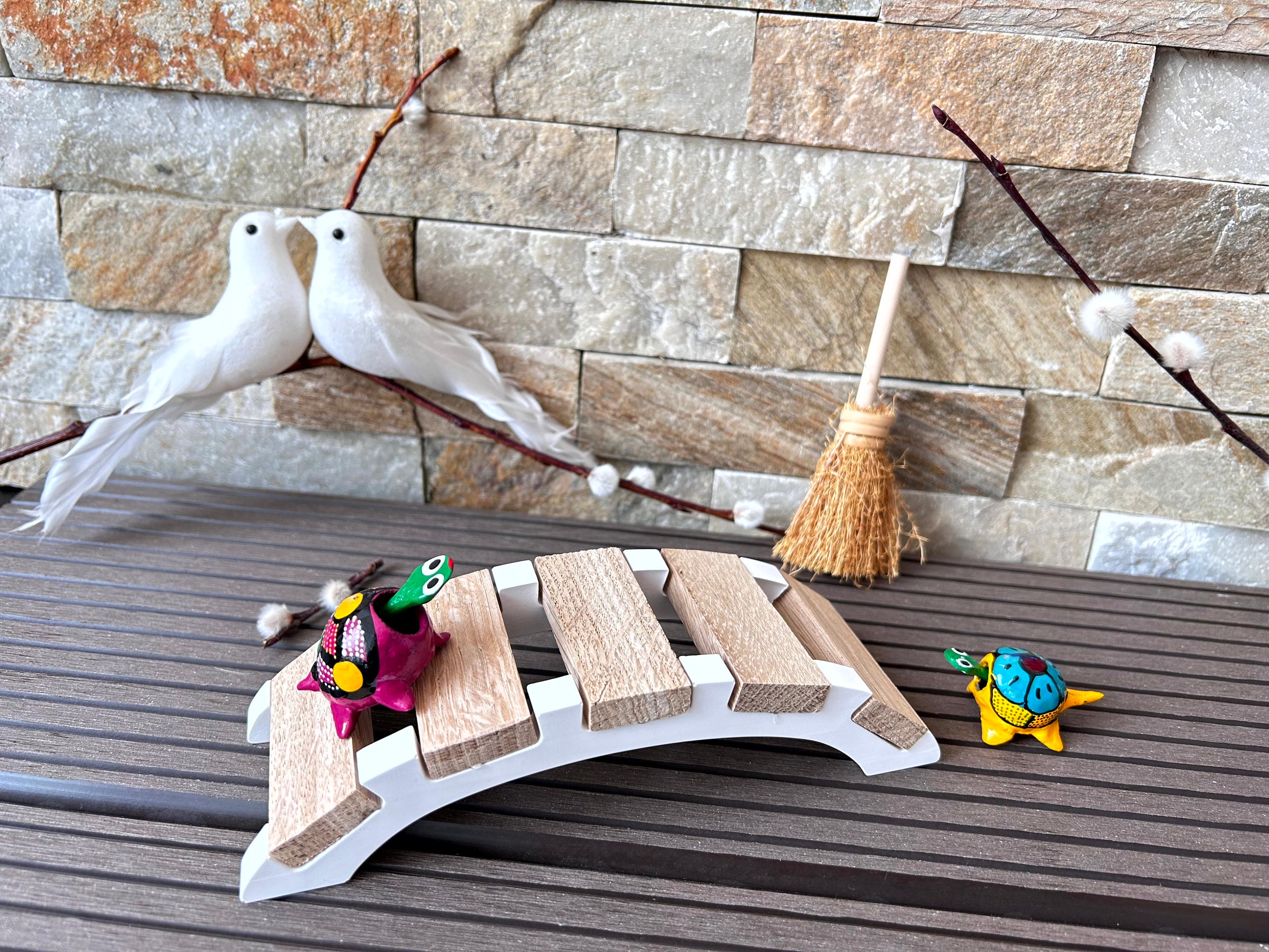 Silikon - Gießform - große Schale - Korb - Schaukelbank -