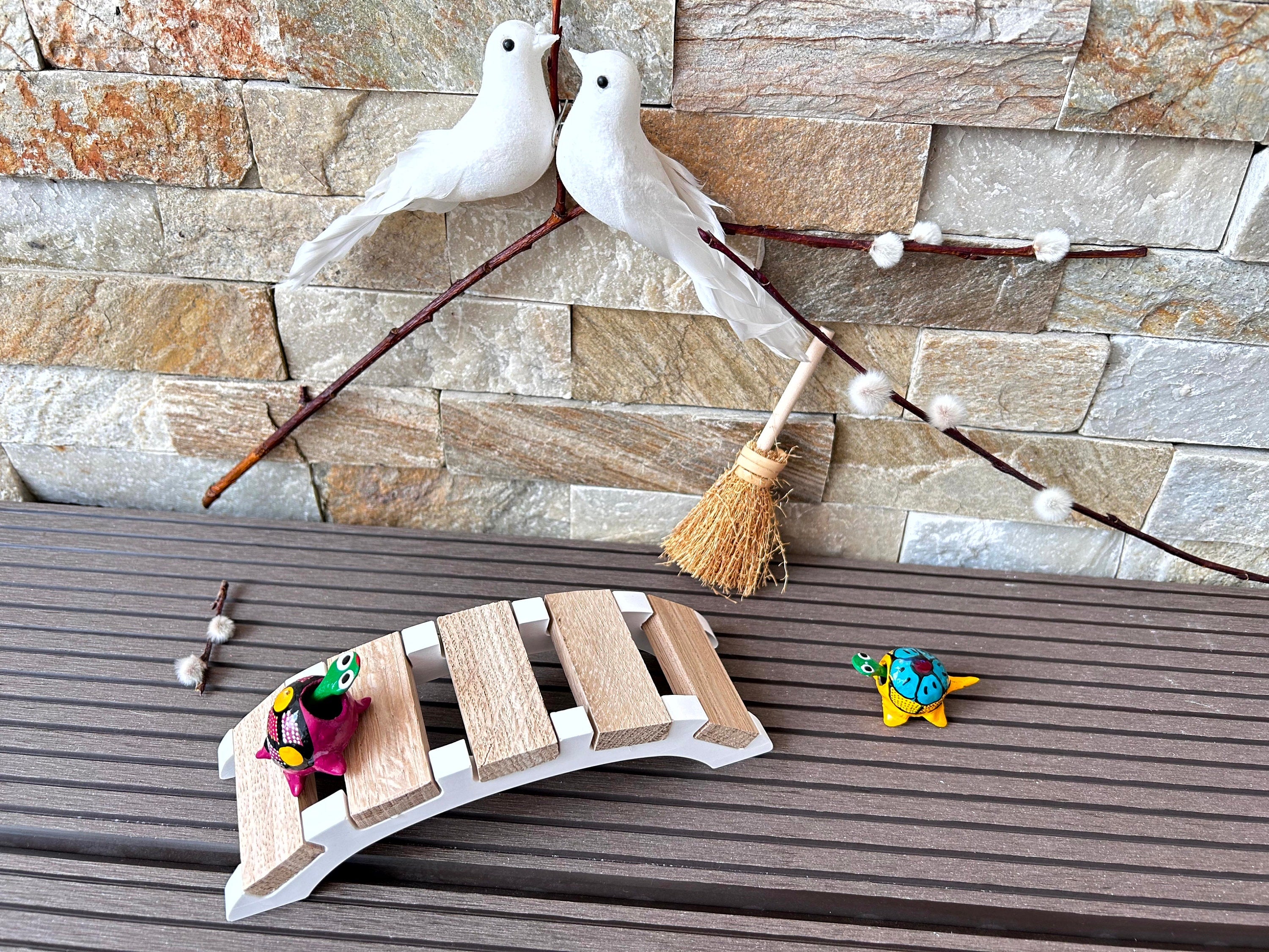 Silikon - Gießform - große Schale - Korb - Schaukelbank -