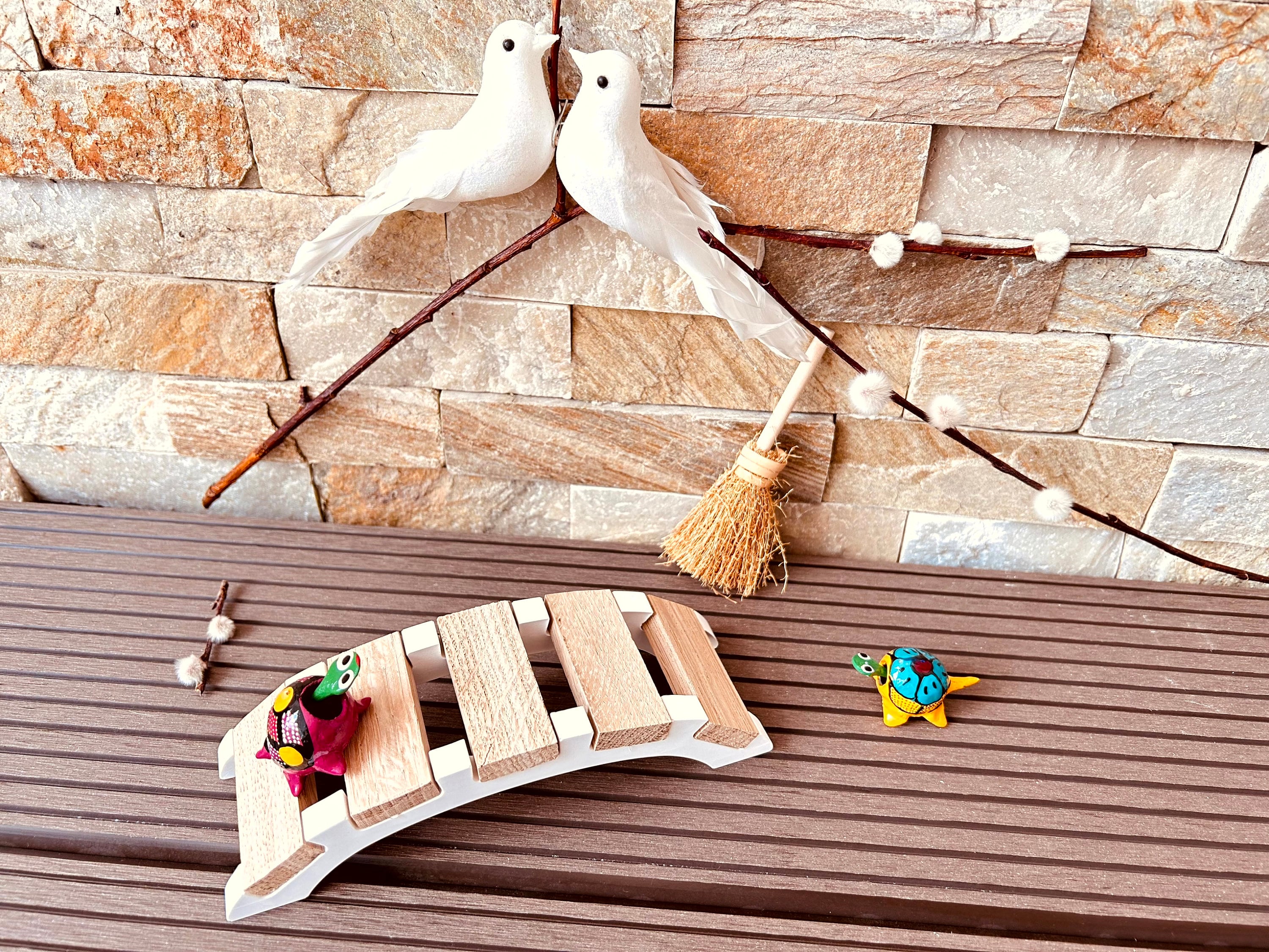 Silikon - Gießform - große Schale - Korb - Schaukelbank -