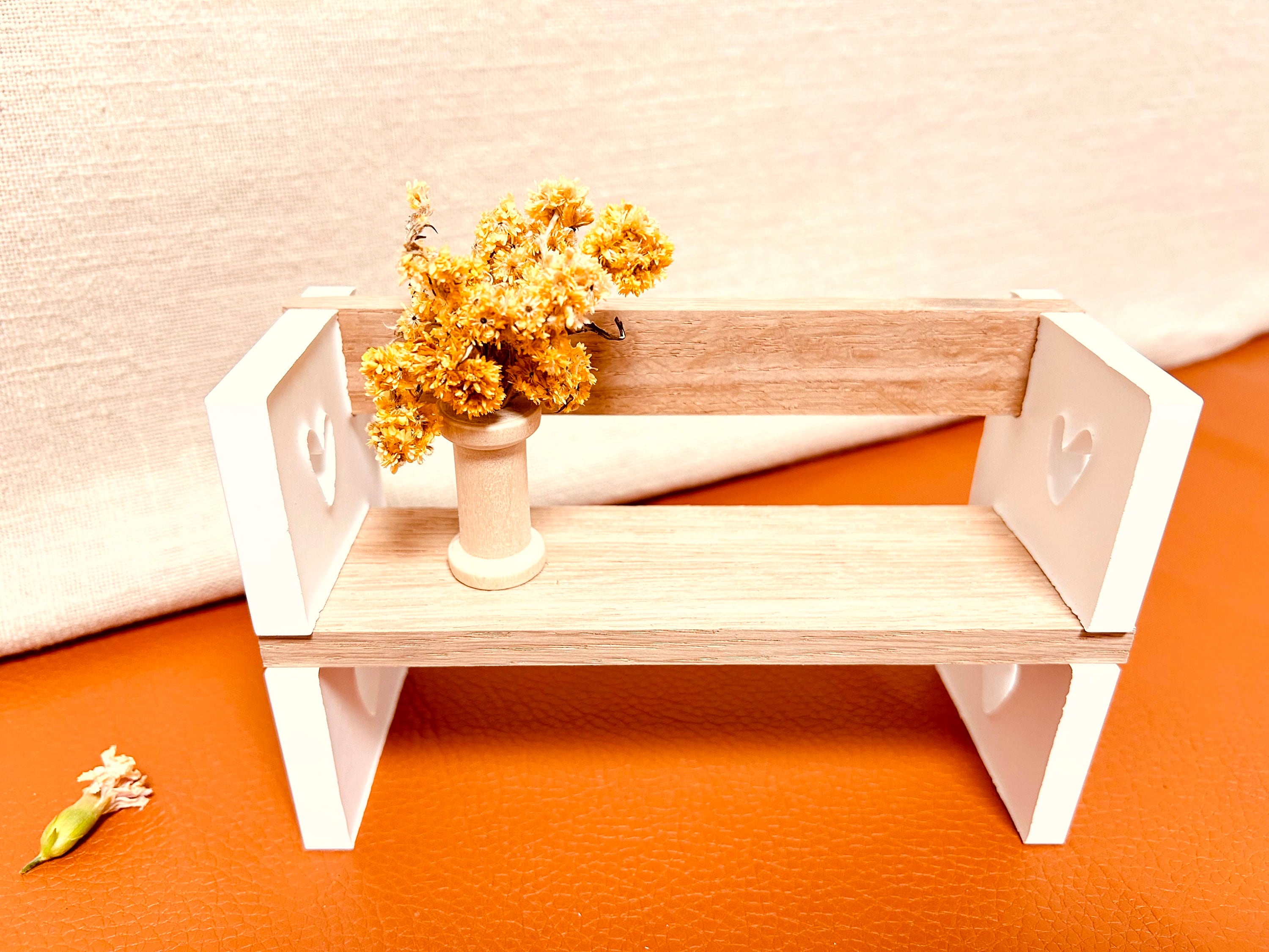 Silikon - Gießform - Herzsitzbank mit Lehne - Herzbank - Klötzchen - Herz