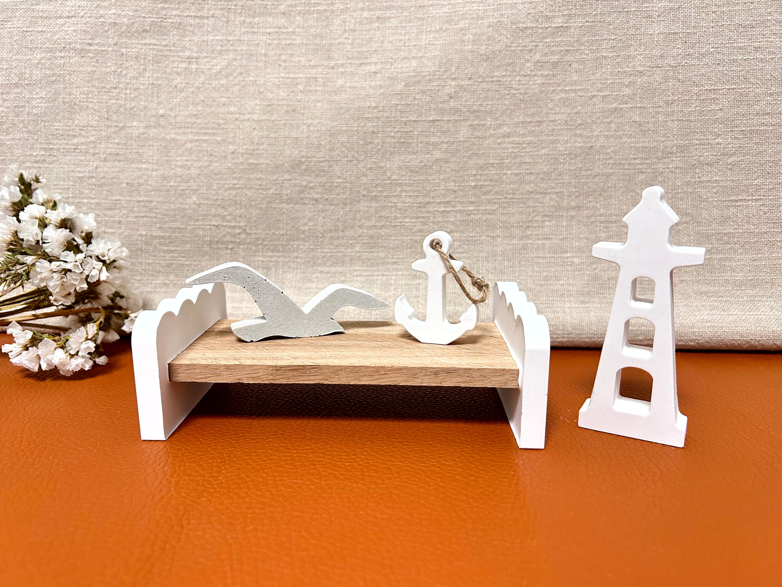 Silikon - Gießform - Sitzbank mit Riffeln - Klötzchen -