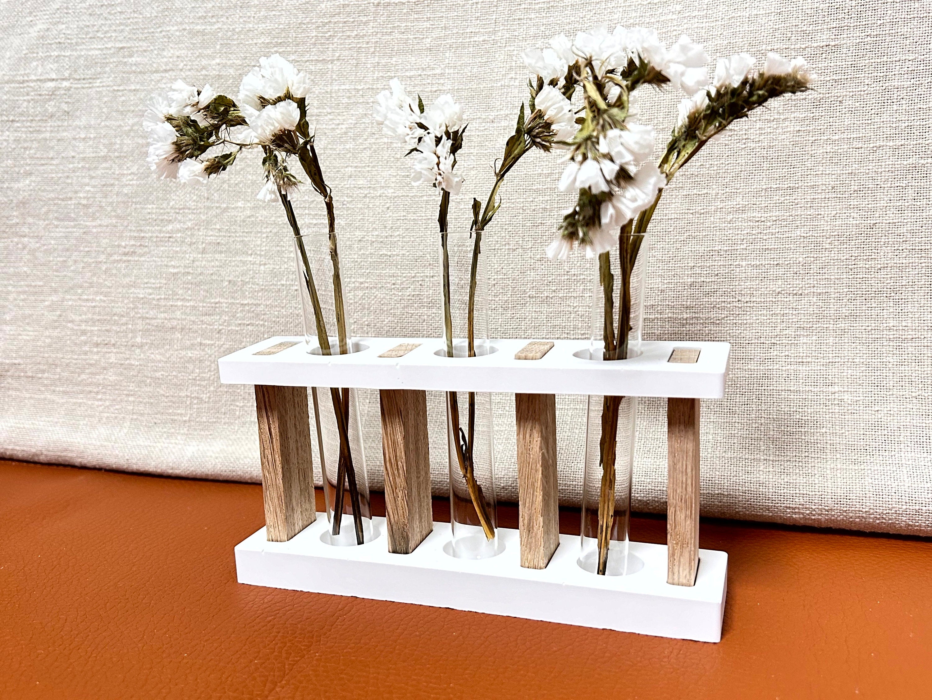 Silikon - Gießform - 3er Reagenzglashalter - Klötzchen -