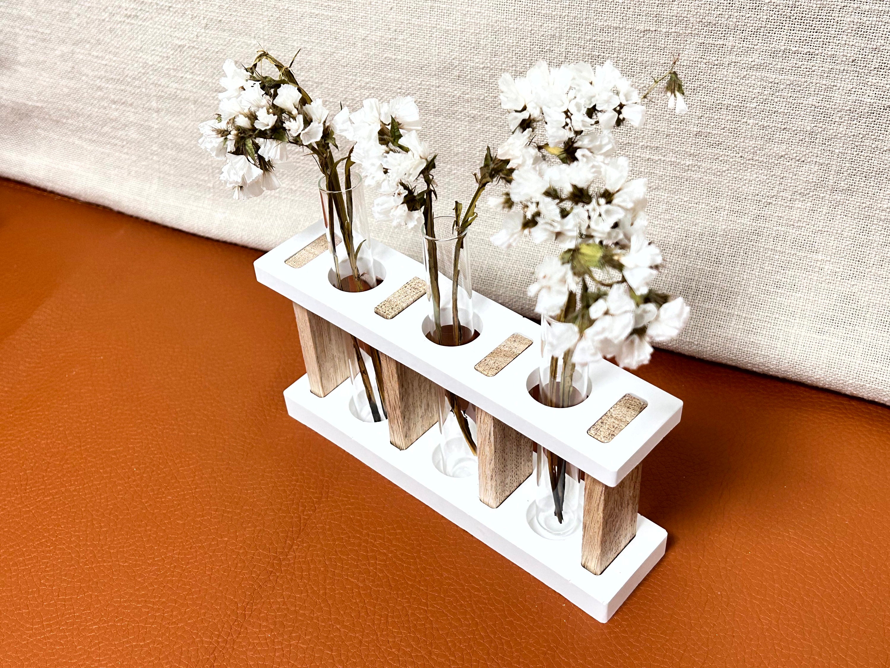 Silikon - Gießform - 3er Reagenzglashalter - Klötzchen -