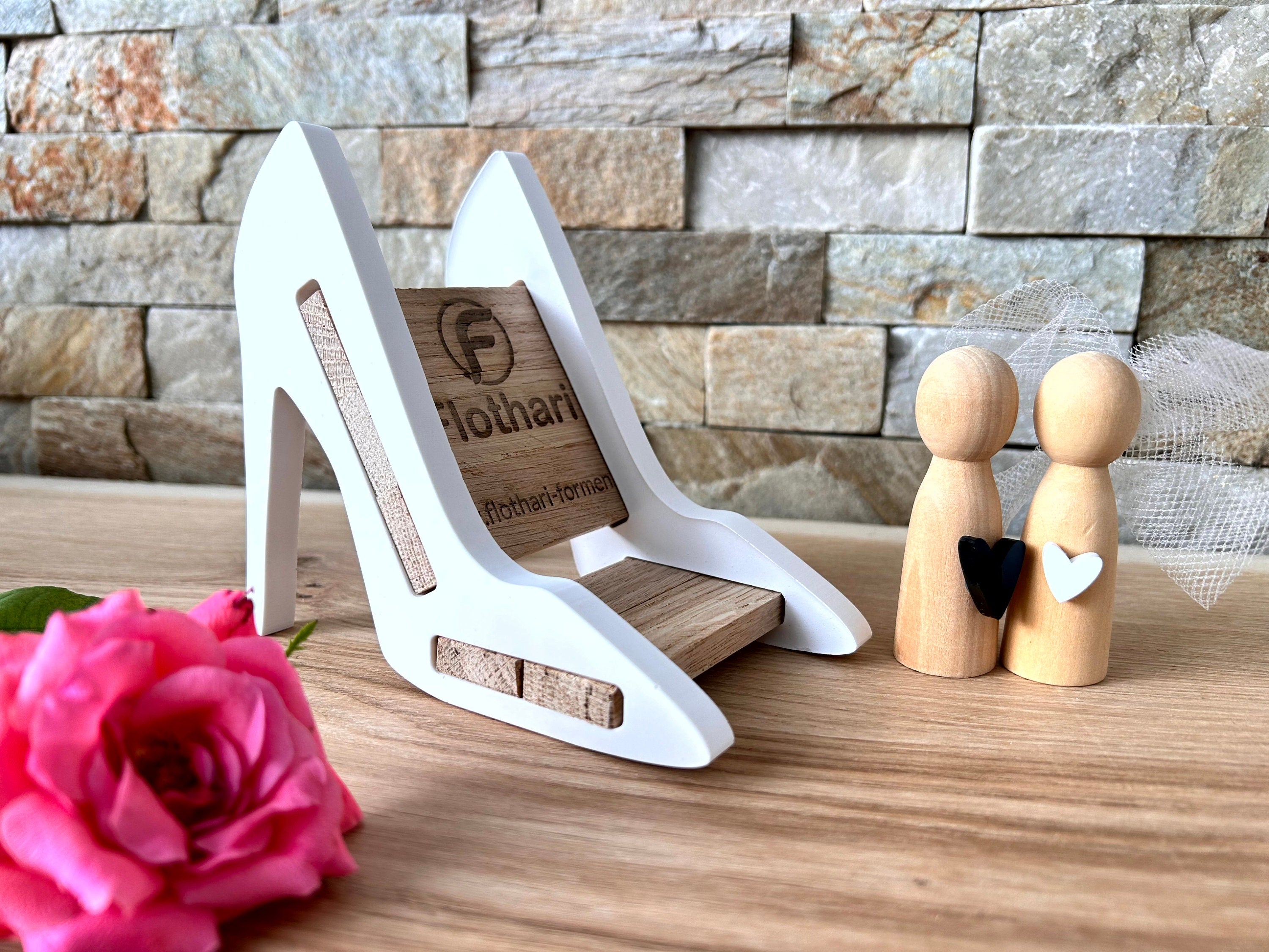 Silikon - Gießform -High Heels - Schuhe - Klötzchen -