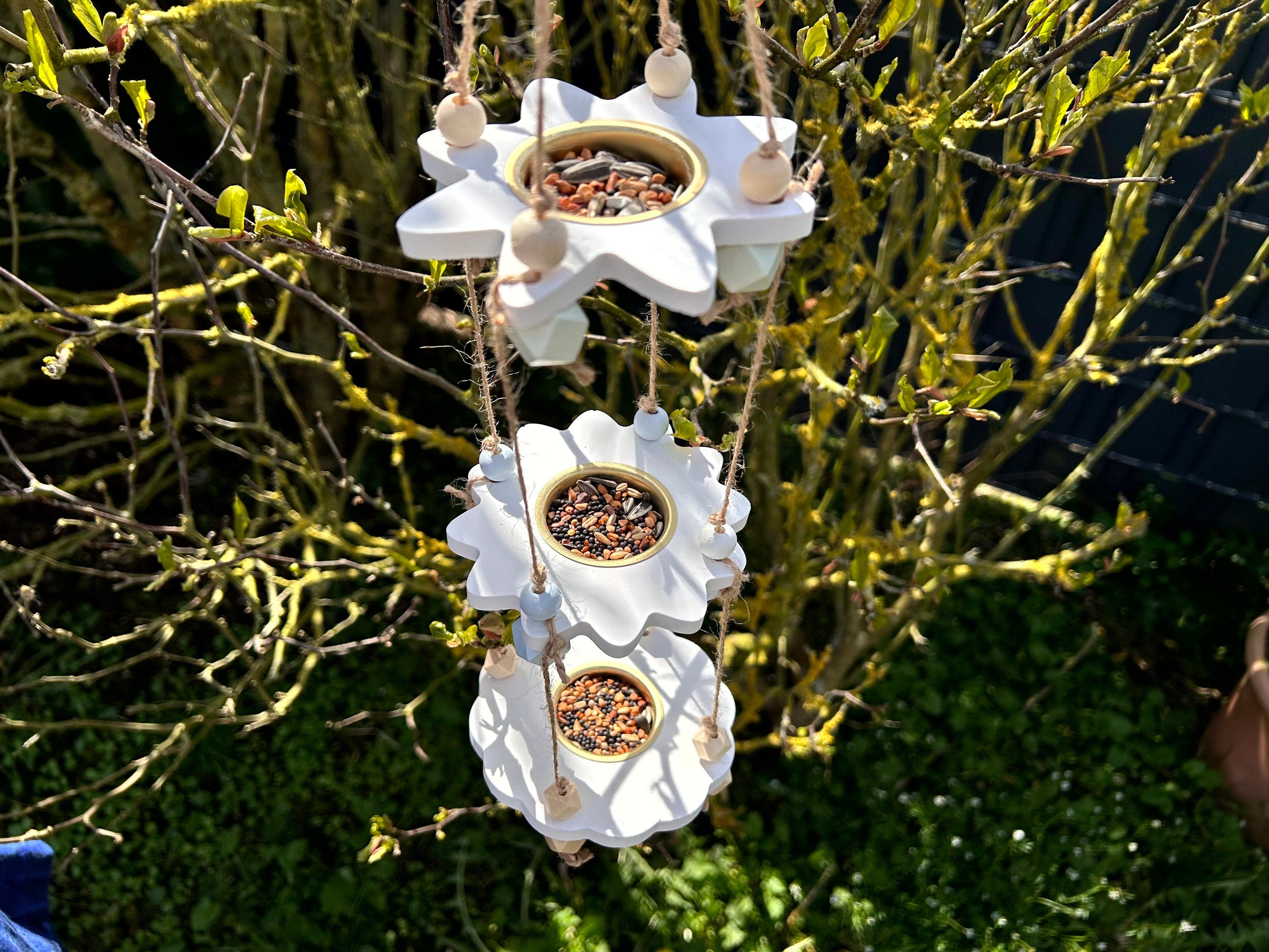 Silikon - Gießform - Blumenteelicht Aufhänger - Blumen - Teelicht