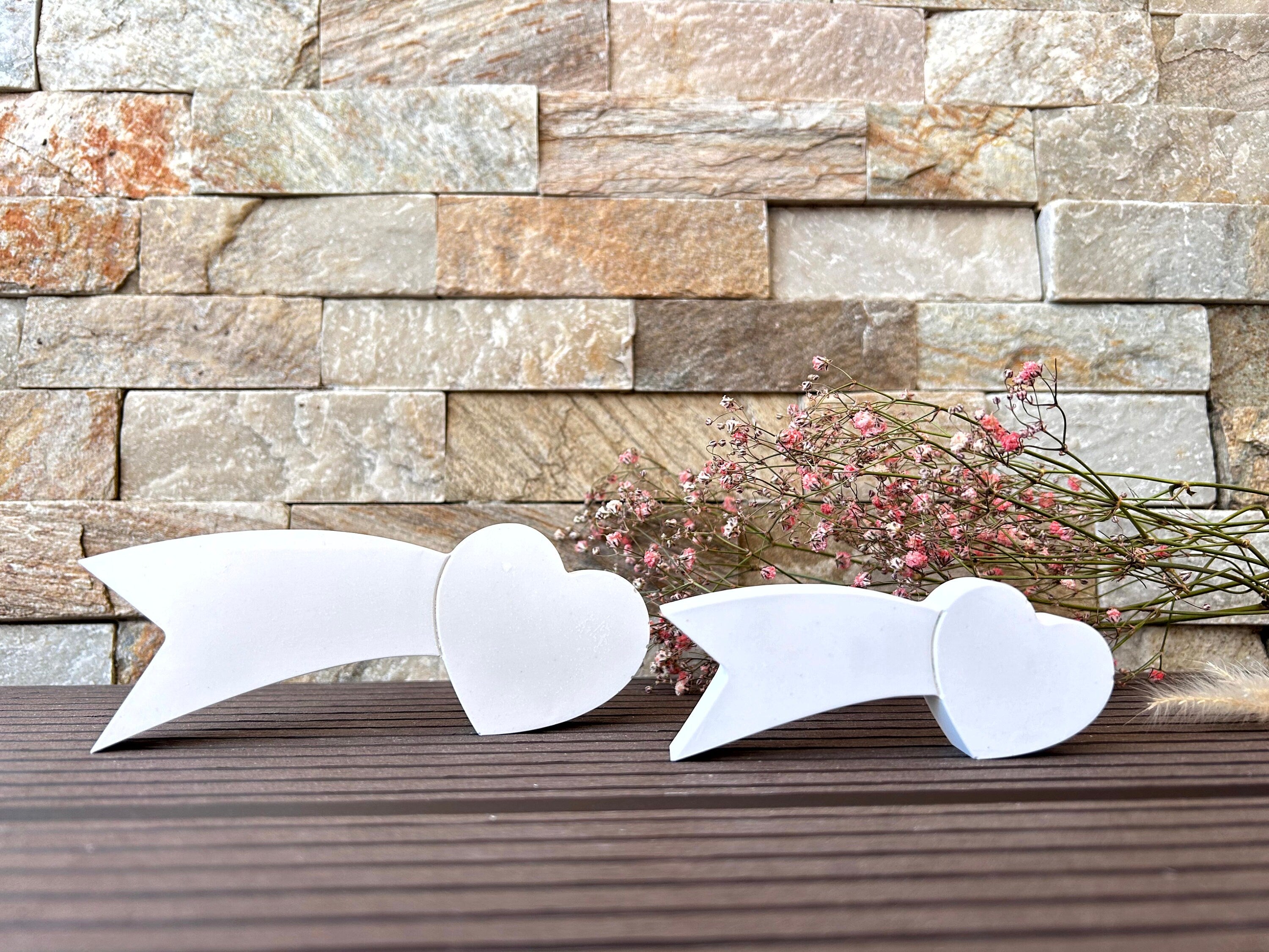 Silikon - Gießform - Herzschnuppe - Herz -